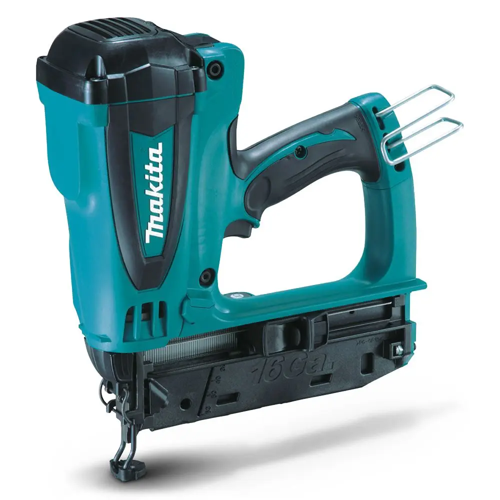 MAKITA 7.2V Li-Ion Cordless Gas Straight Finishing Nailer Kit GF600SE