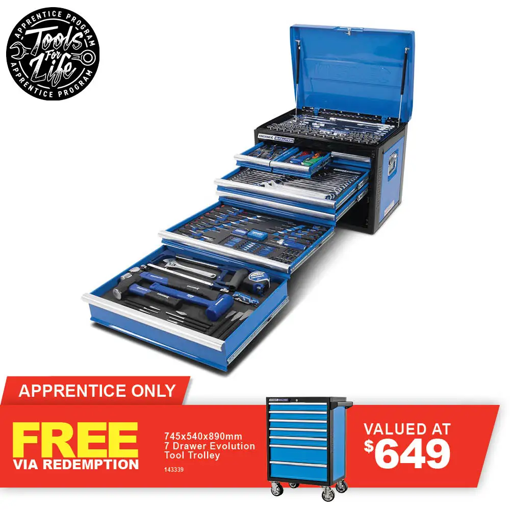 KINCROME TFL 257 Piece 7 Drawer Evolution Chest Kit P1709