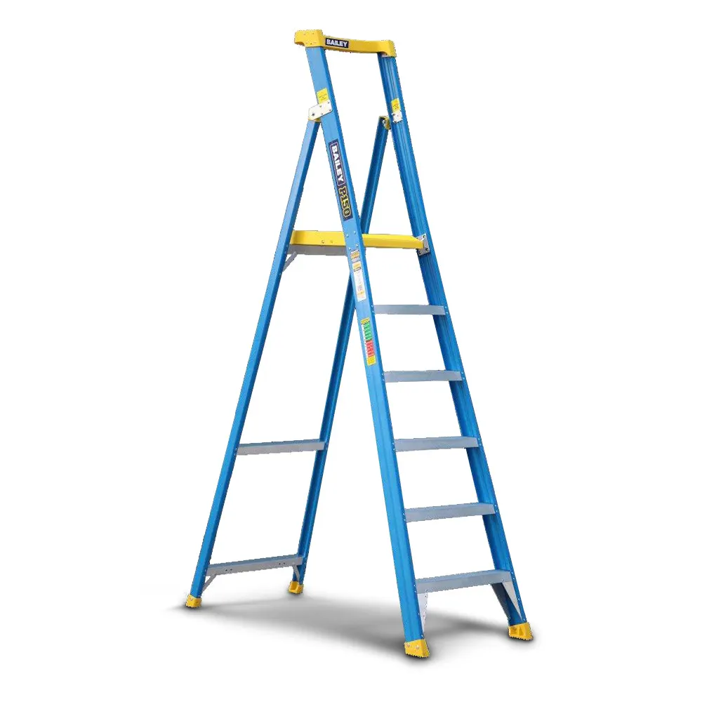 BAILEY P1506 Platform Step Ladder 1.8m Fibreglass 150kg Industrial FS14073