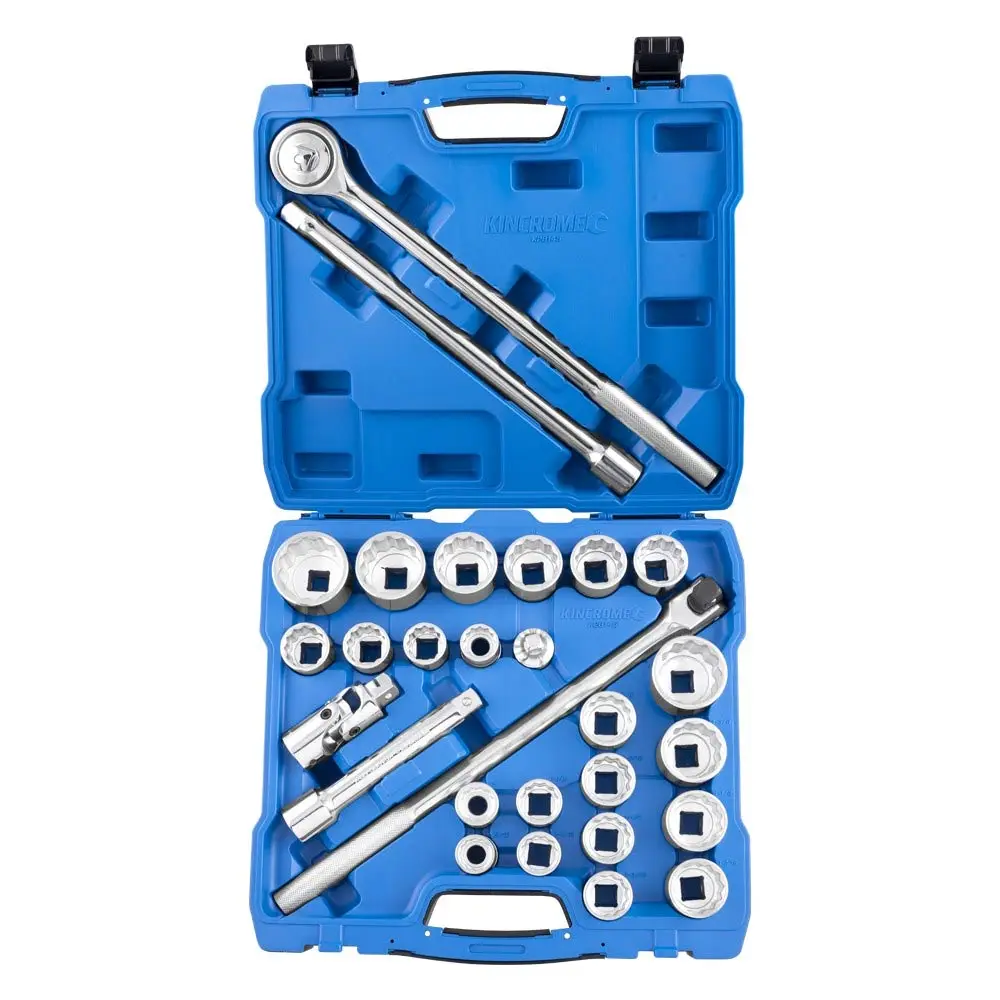 KINCROME 3/4inch Drive Socket Set - Metric & Imperial - 28 Piece K28145