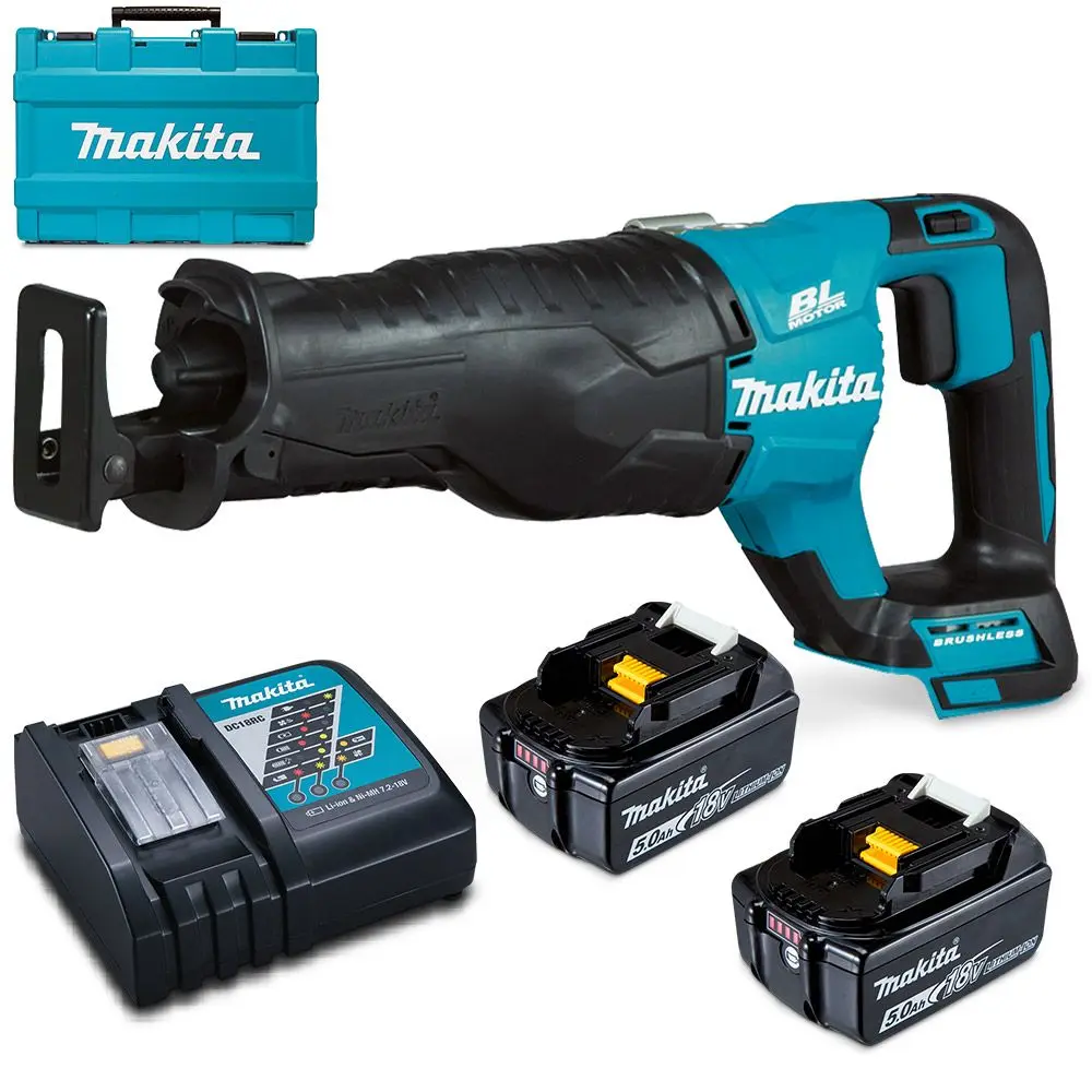 Makita 18V 2 x 5.0Ah 32mm Reciprocating Saw Kit DJR187RTE