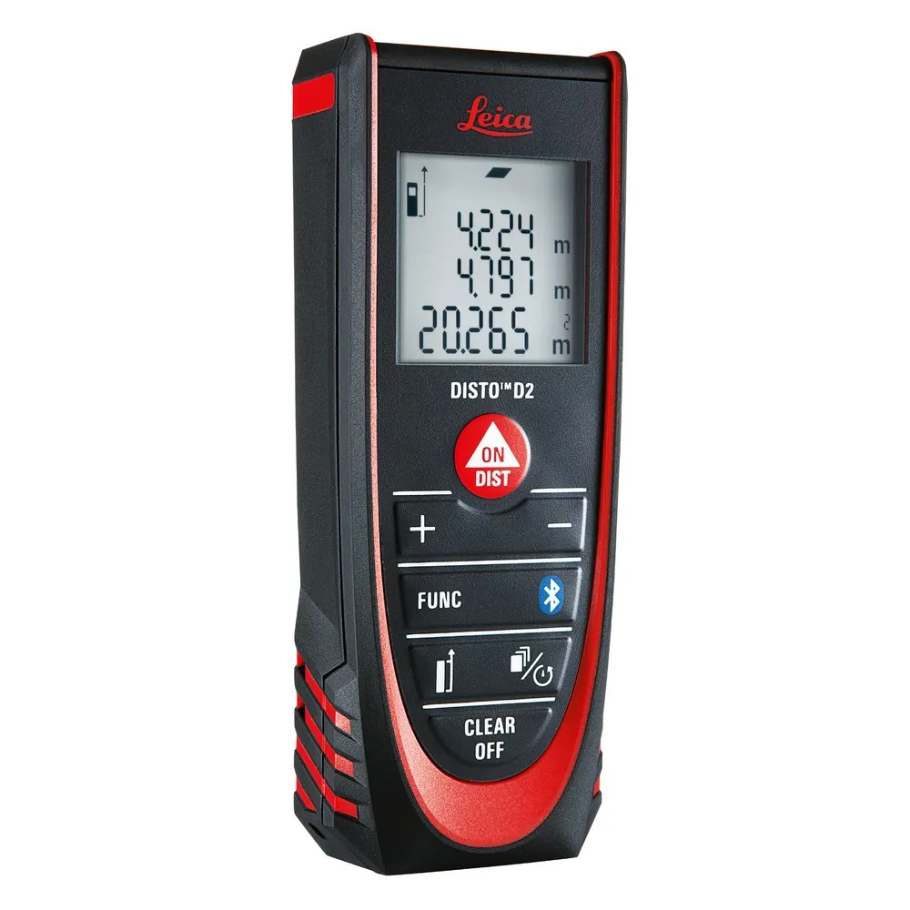 LEICA 100m Laser Distance Measurer w. Bluetooth DISTO D2 LG837031