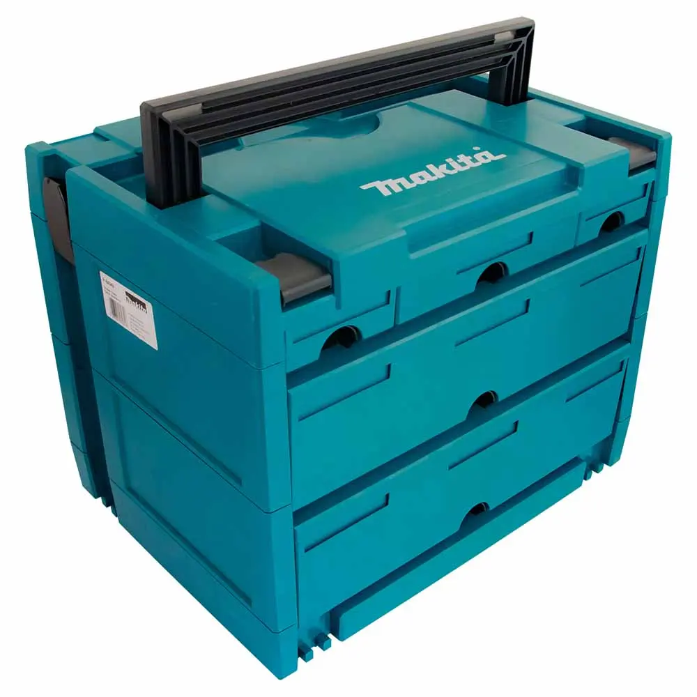 MAKITA MAKPAC 4 - 5 Draw Bit Box Storage Case P-84349