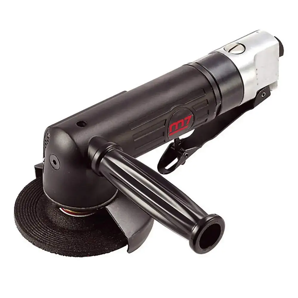 M7 125mm Air Angle Grinder with Safety Lever Throttle & Side Handle M7-QB135