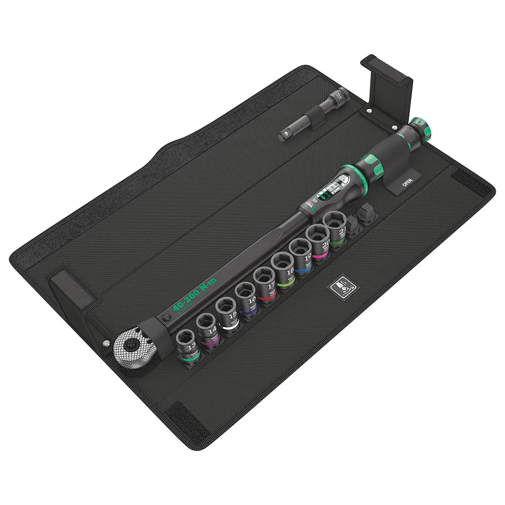 WERA Click-Torque C 3 Set 2 for Cement Screwdriving 40-200 Nm - 11 Piece WER075681