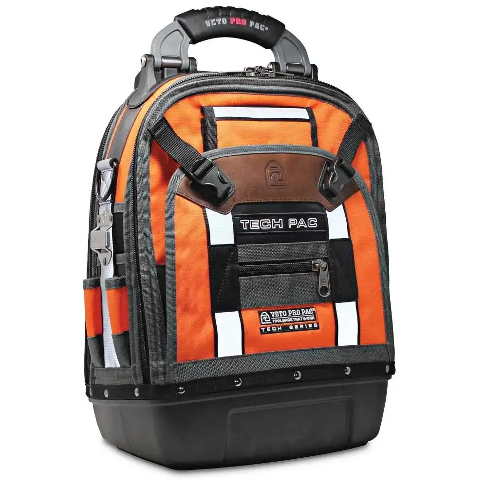 VETO Tech Series Hi-Vis Orange Backpack Tool  Bag VETOTP1HVO