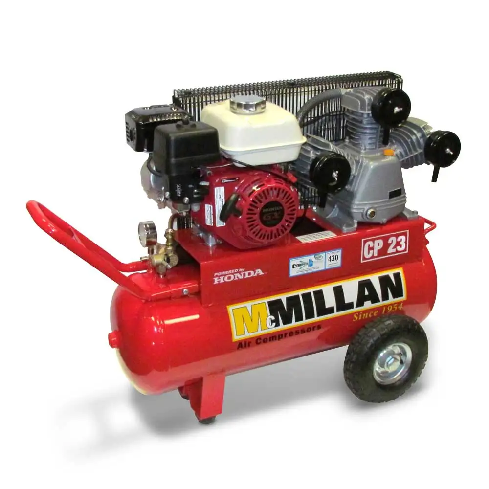 MCMILLAN Portable 6.5HP Petrol Powered Air Compressor CP23