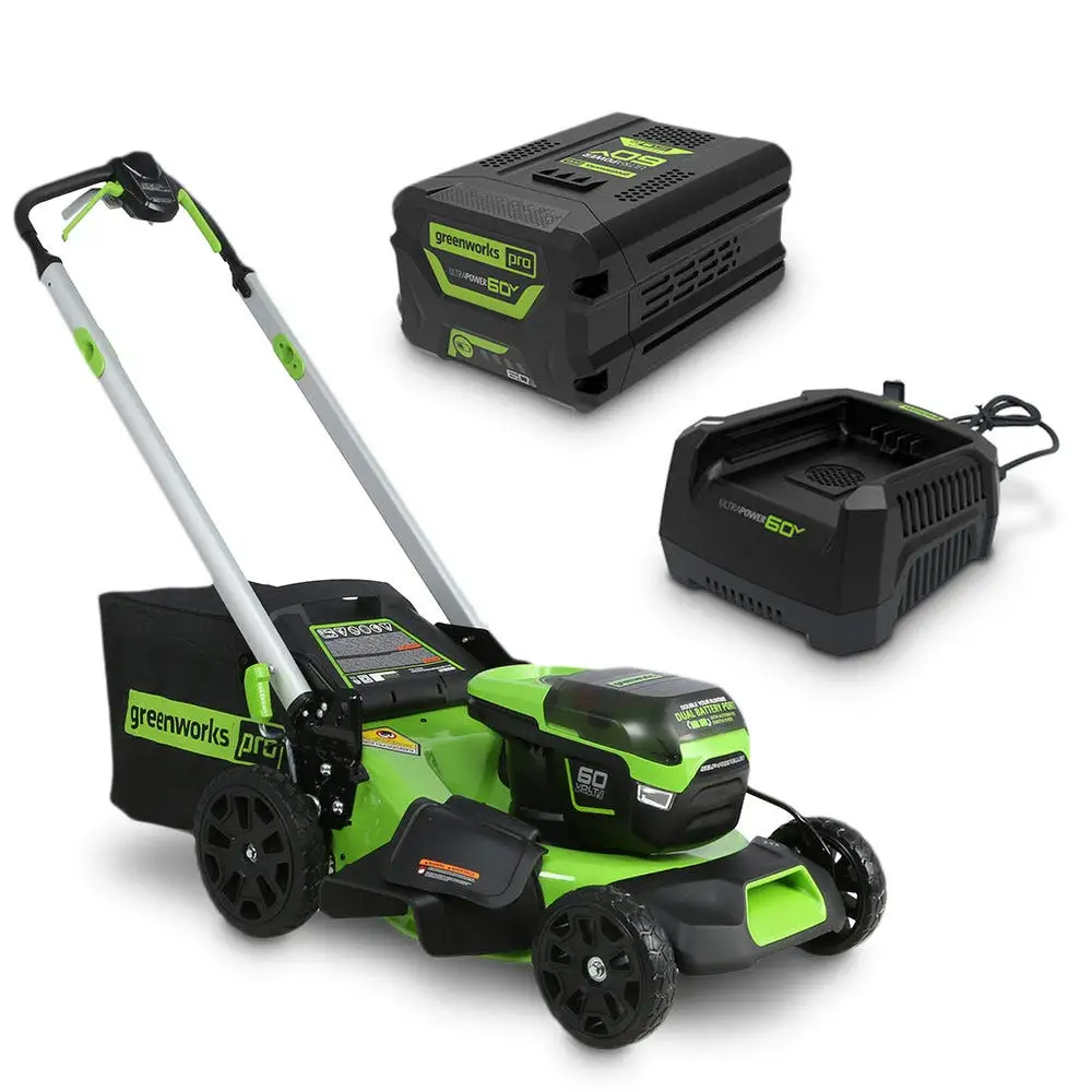 GREENWORKS 60V 1 x 6.0Ah 510mm Lawn Mower Kit 2516407AUVT