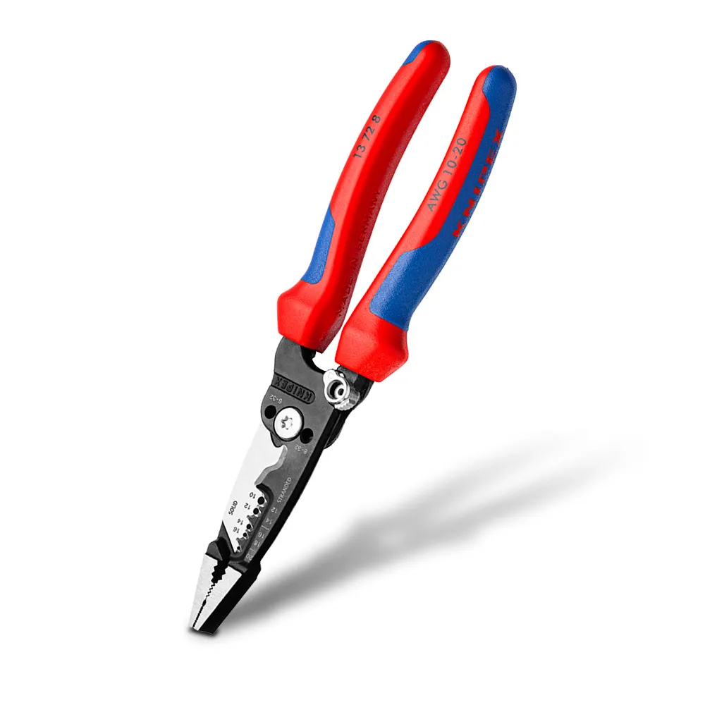 KNIPEX 200mm Multifunction Wire Stripper Soft Grip Handle 13728