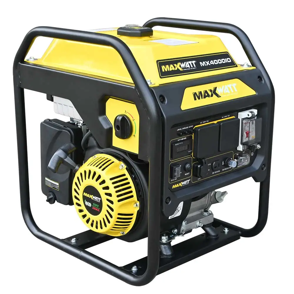 MAXWATT 4000W Recoil Start Petrol Inverter Generator MX4000IO