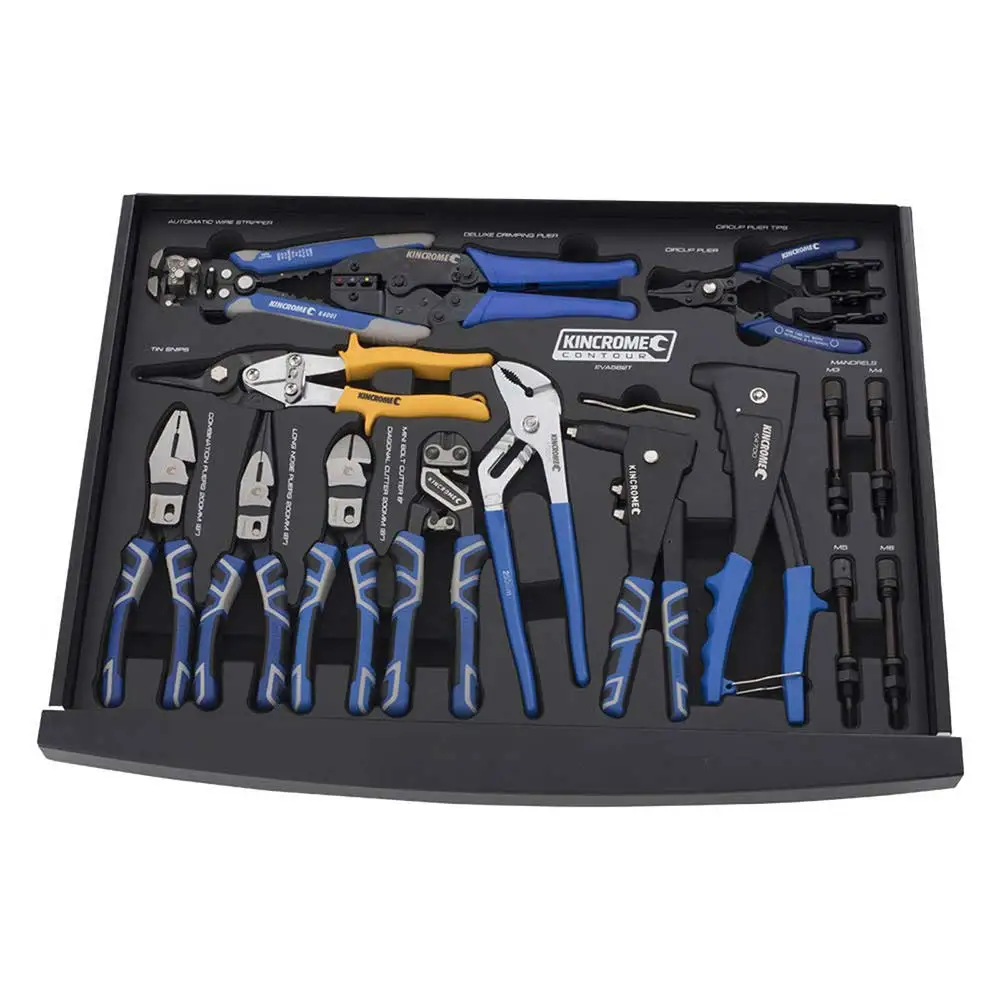 KINCROME Eva Tray 15 Piece Pliers & Riveters EVA562T