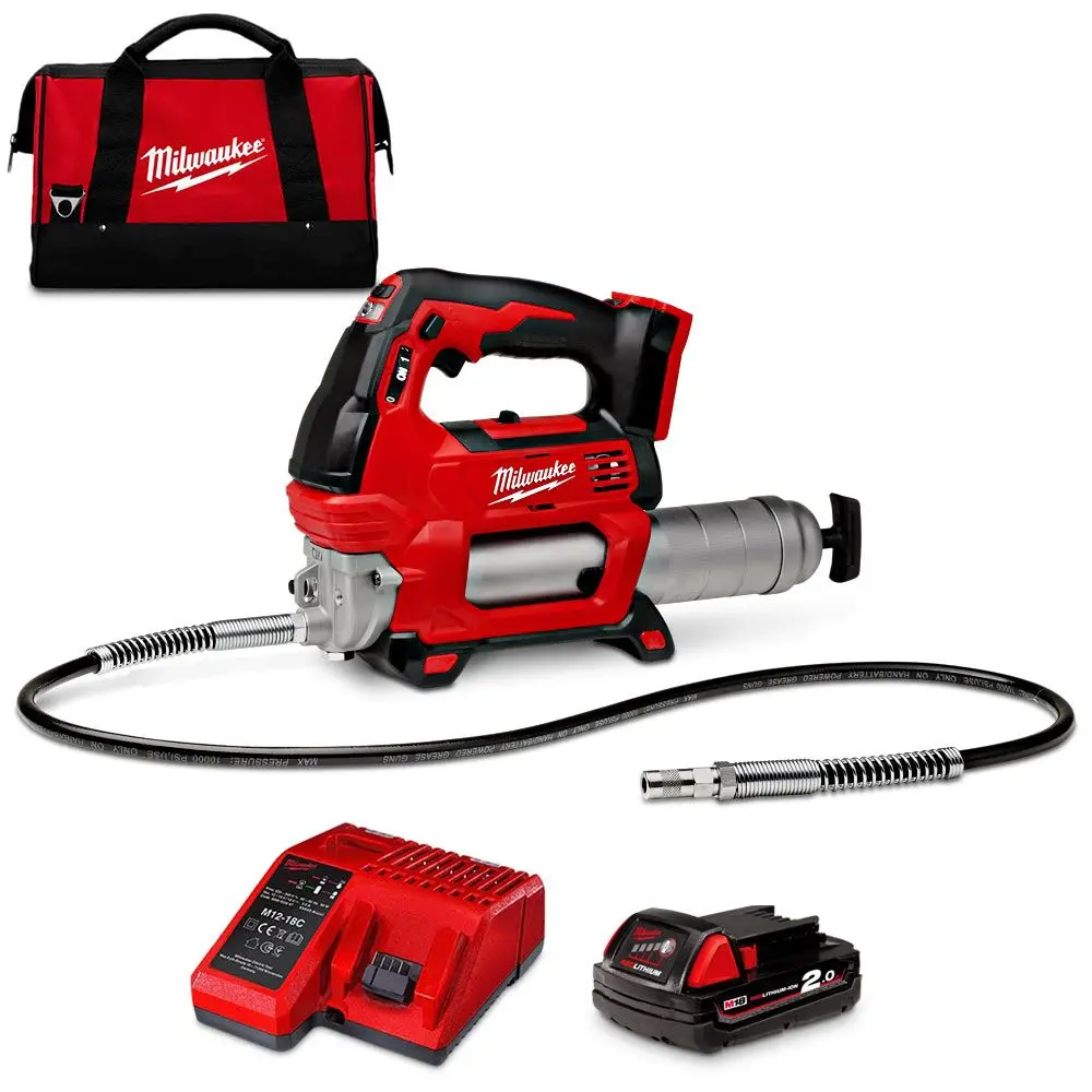 MILWAUKEE 18V 1 x 2.0Ah Grease Gun Kit M18GG-201B
