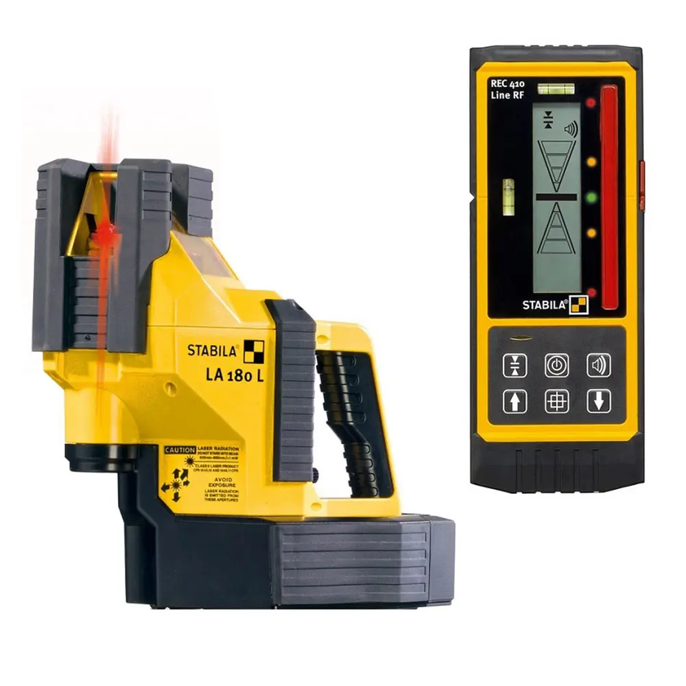 STABILA LA 180 L Multi-line Radio Frequency Controlled Level Laser Red 18044