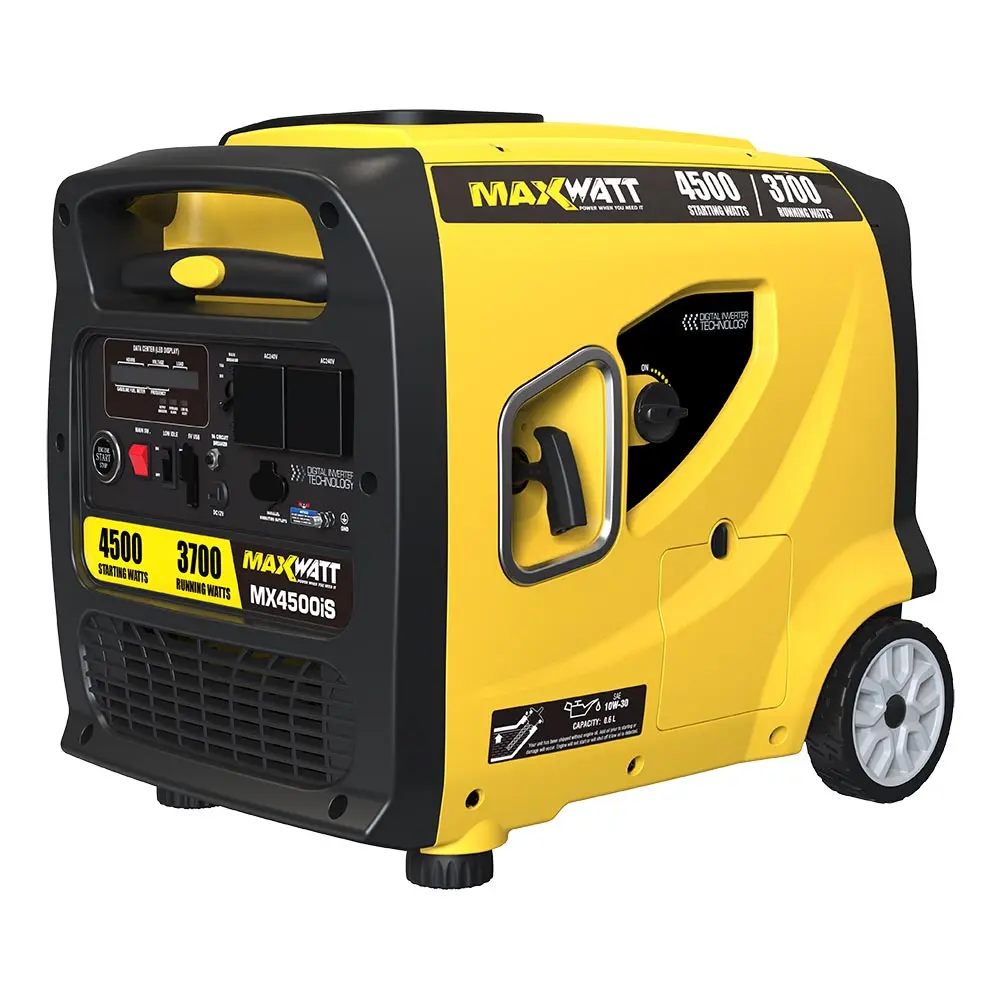 MAXWATT 4500W Inverter Generator with Electric Start MX4500IS