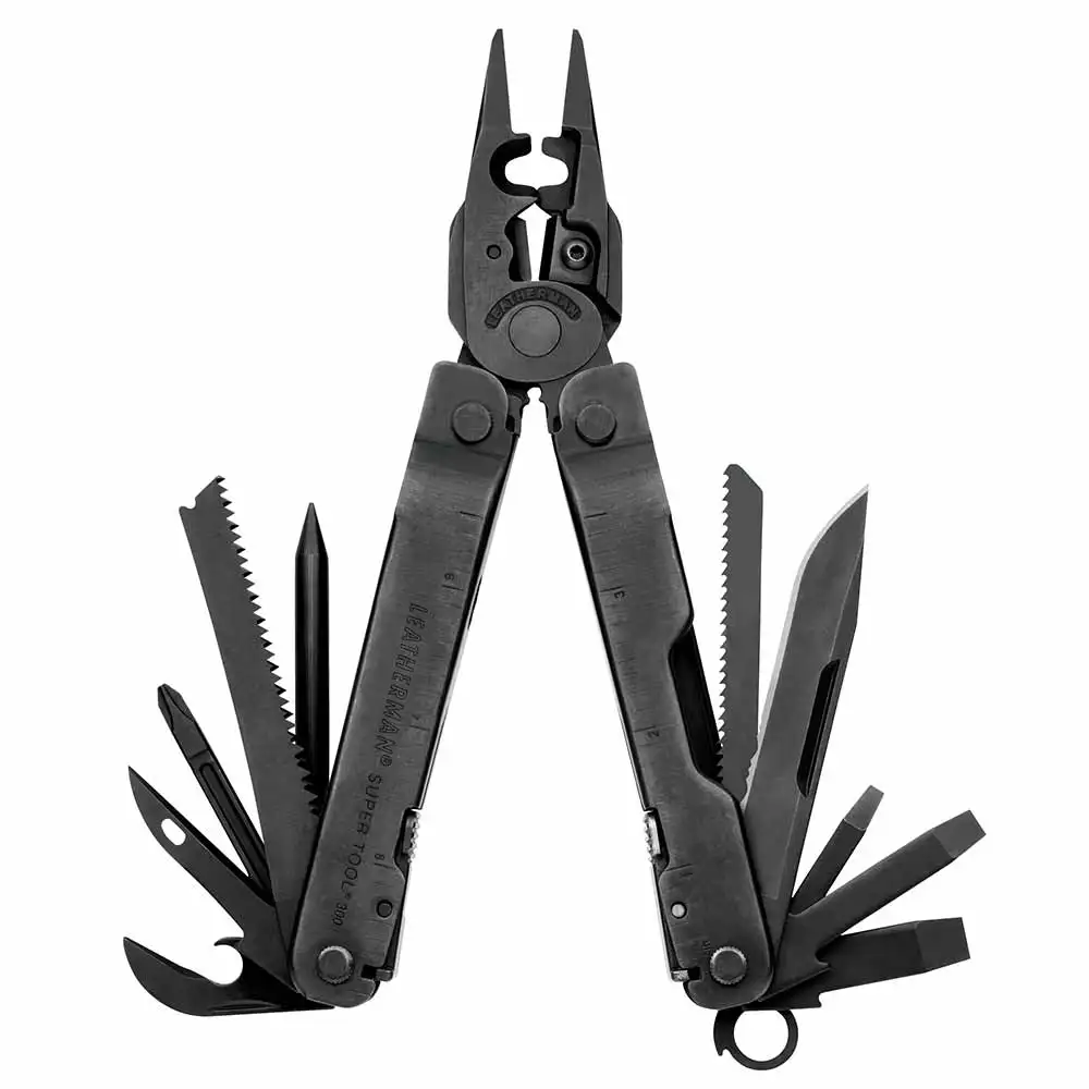 LEATHERMAN Supertool 300 EOD (Explosive Ord. Disp.) Black Oxide Multi-Tool with MOLLE Black Sheath YL831369