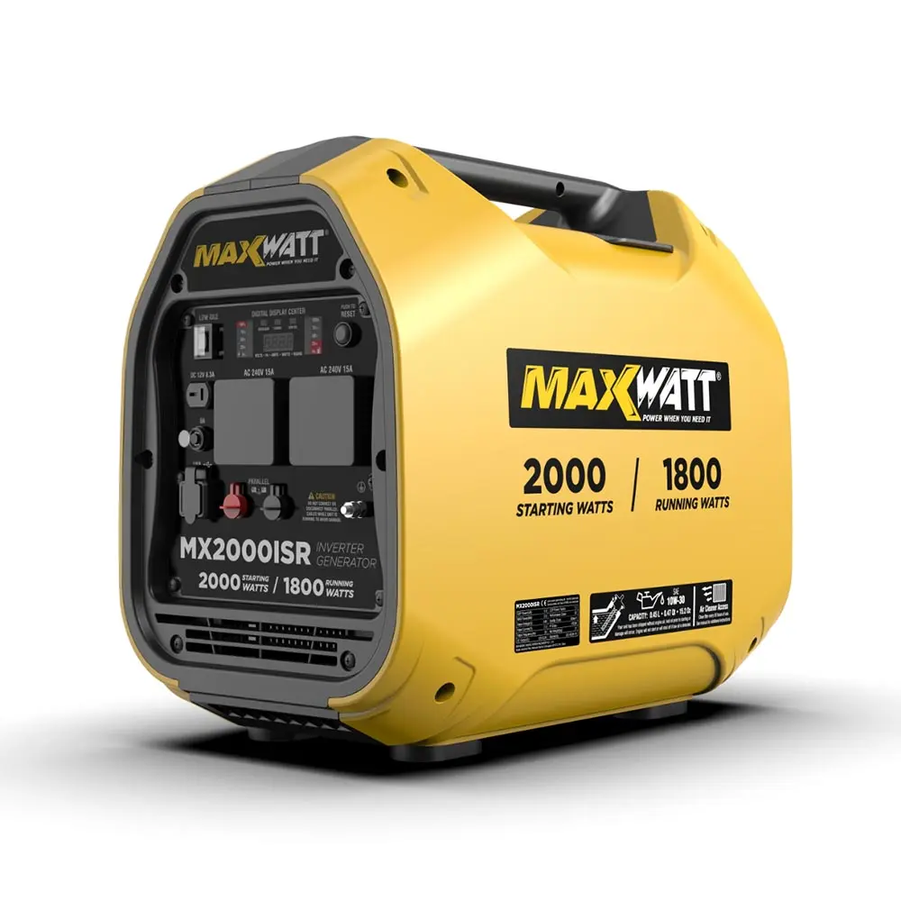 MAXWATT 2000W Recoil Start Petrol Inverter Generator MX2000ISR
