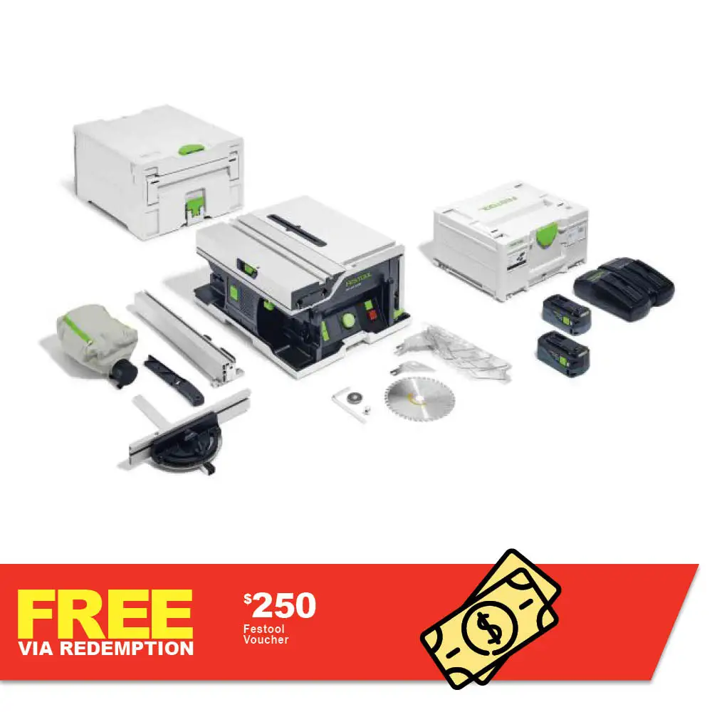 FESTOOL CSC SYS 50 18V 168mm Cordless Systainer Saw 5.2Ah Bluetooth Set 577376