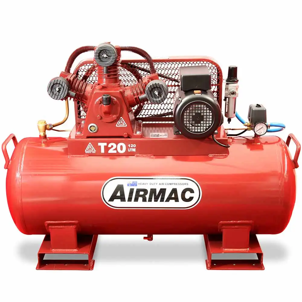 AIRMAC 240V 3.2hp 120l 310 L/Min Air Compressor AM T20-120L 240V