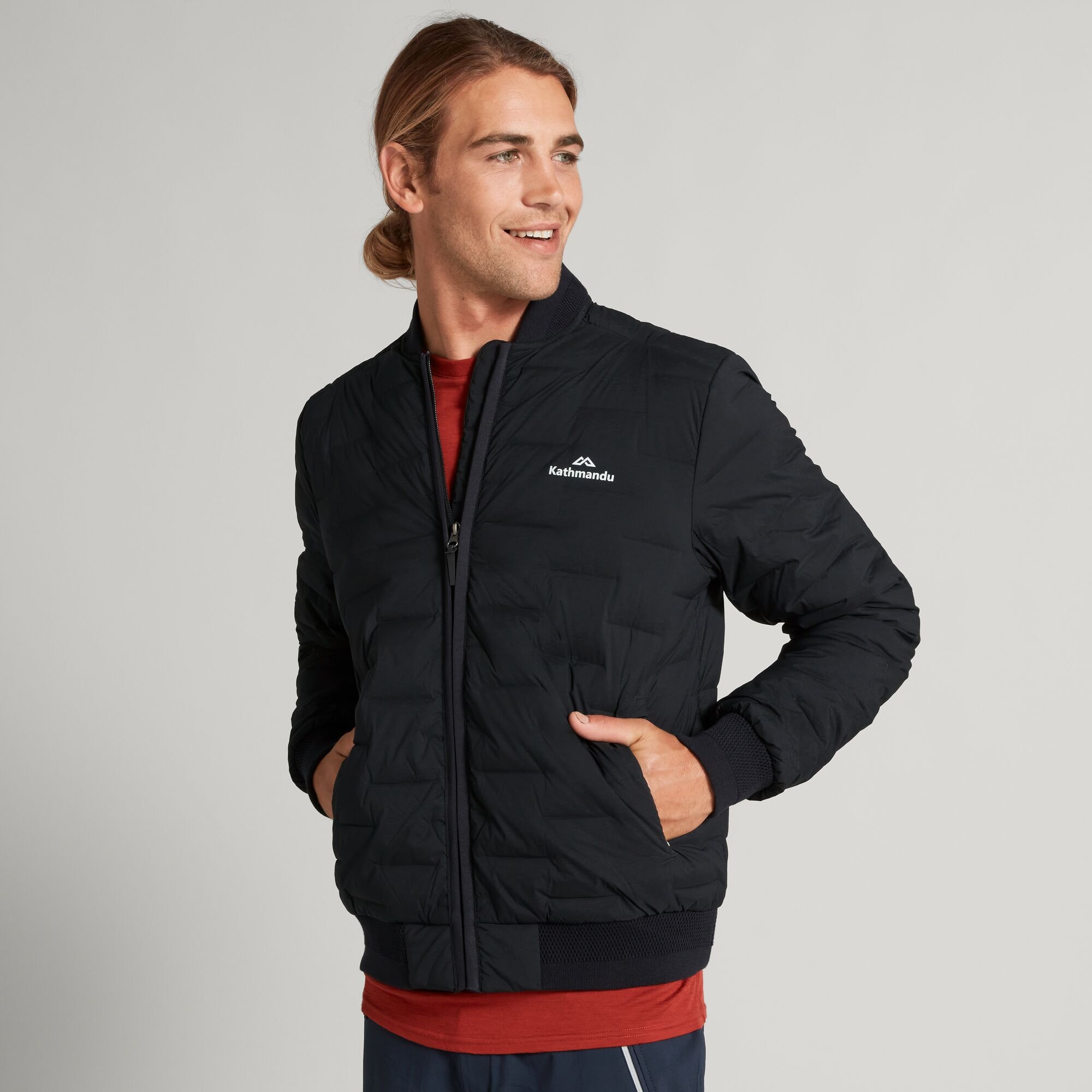 Federate Men's Stretch Down Bomber Jacket