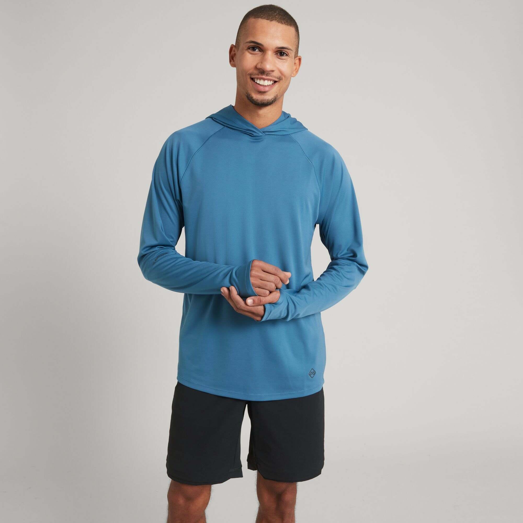 SUN-Stopper Men's Hooded Long Sleeve Top