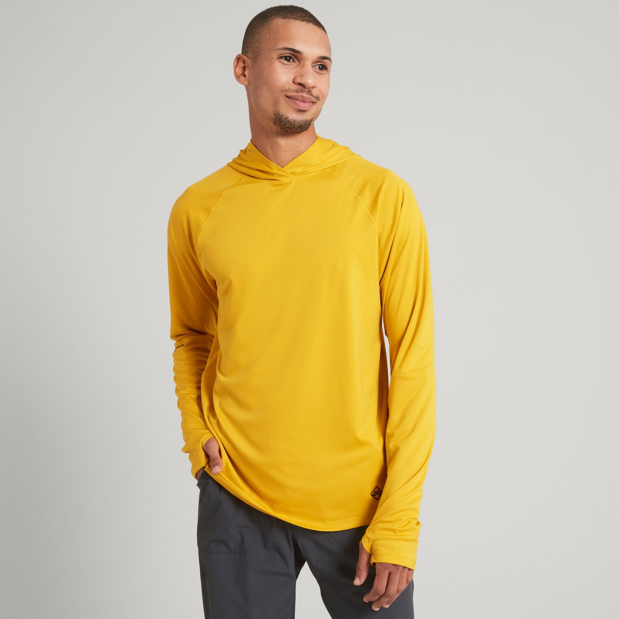 SUN-Stopper Men's Hooded Long Sleeve Top