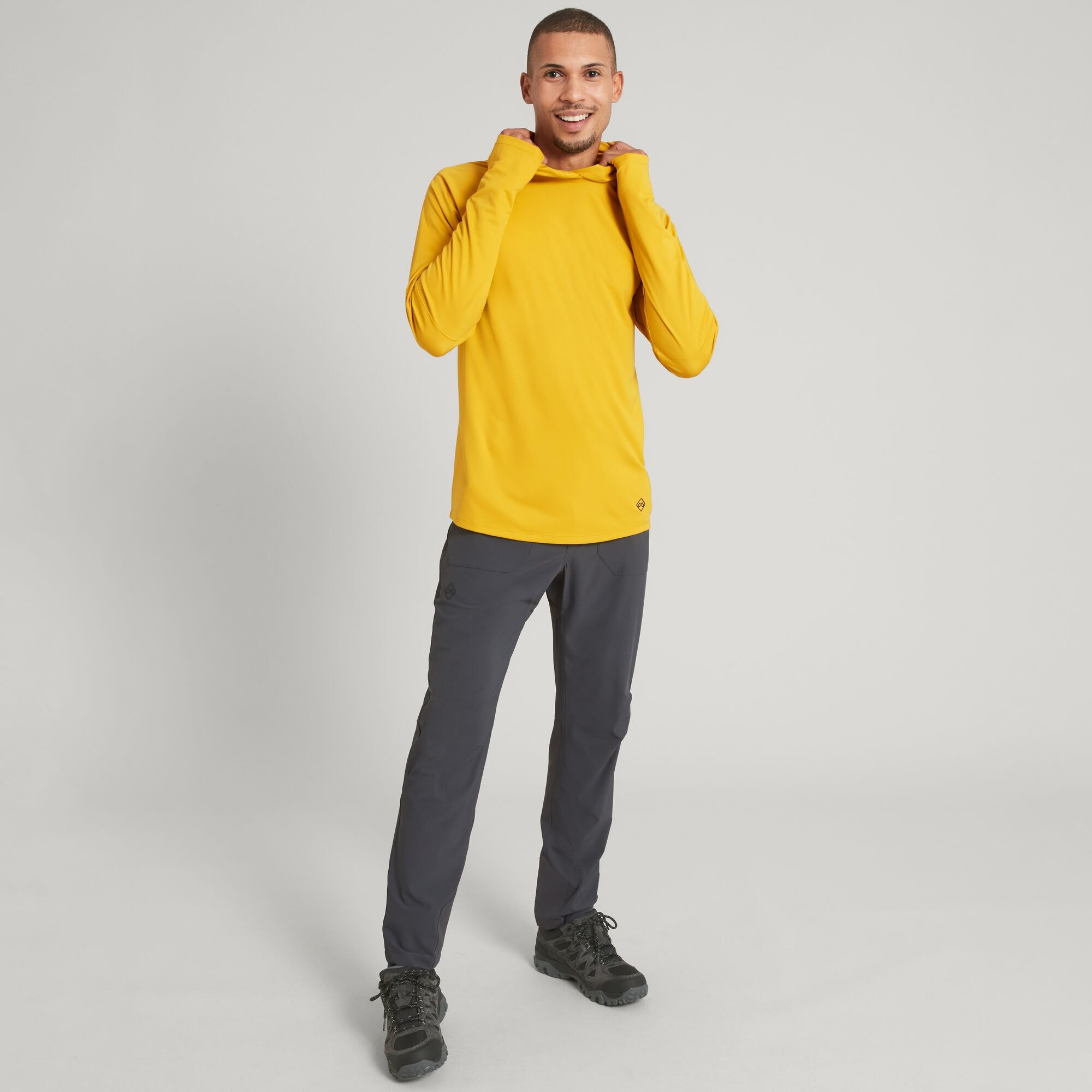 SUN-Stopper Men's Hooded Long Sleeve Top