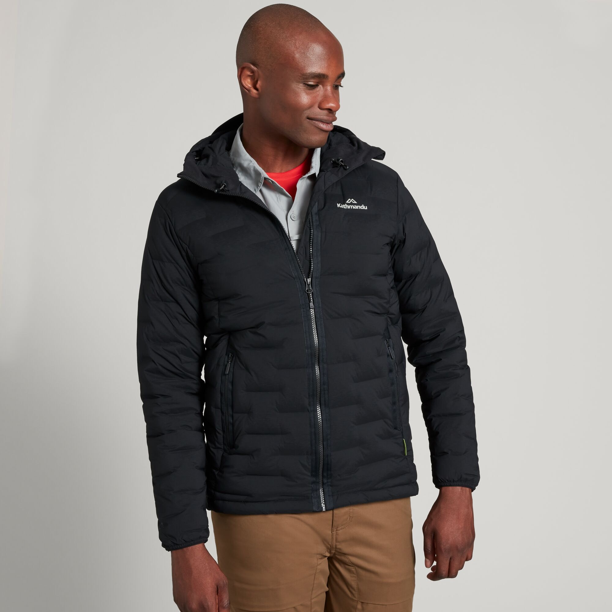 Federate Men's Stretch Down Hooded Jacket