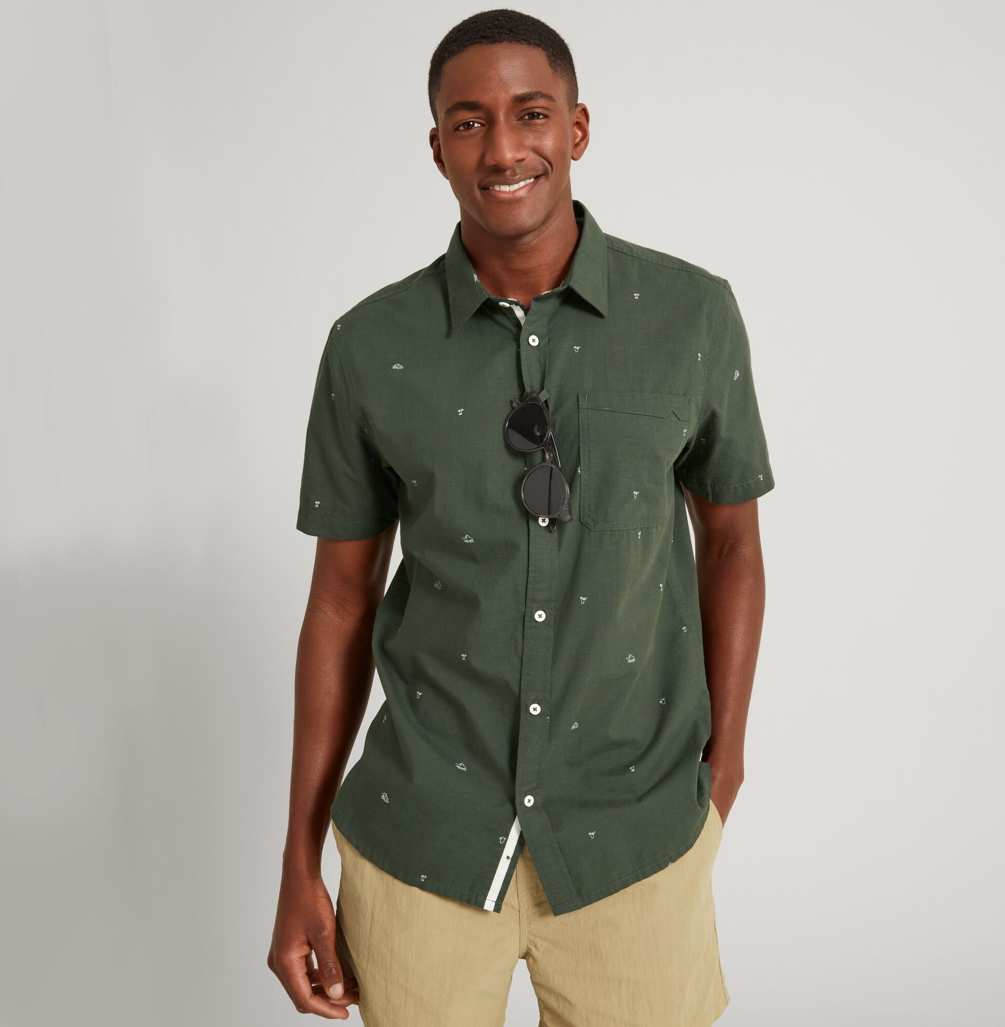 Cardeto Men's Short Sleeve Shirt