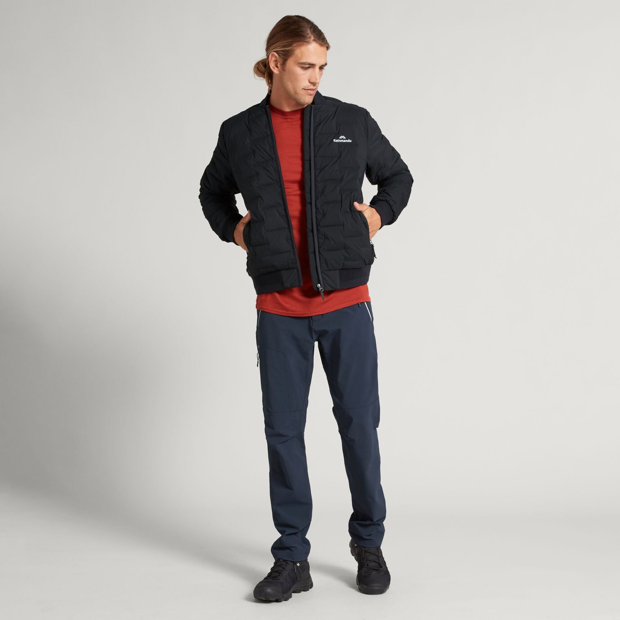 Federate Men's Stretch Down Bomber Jacket
