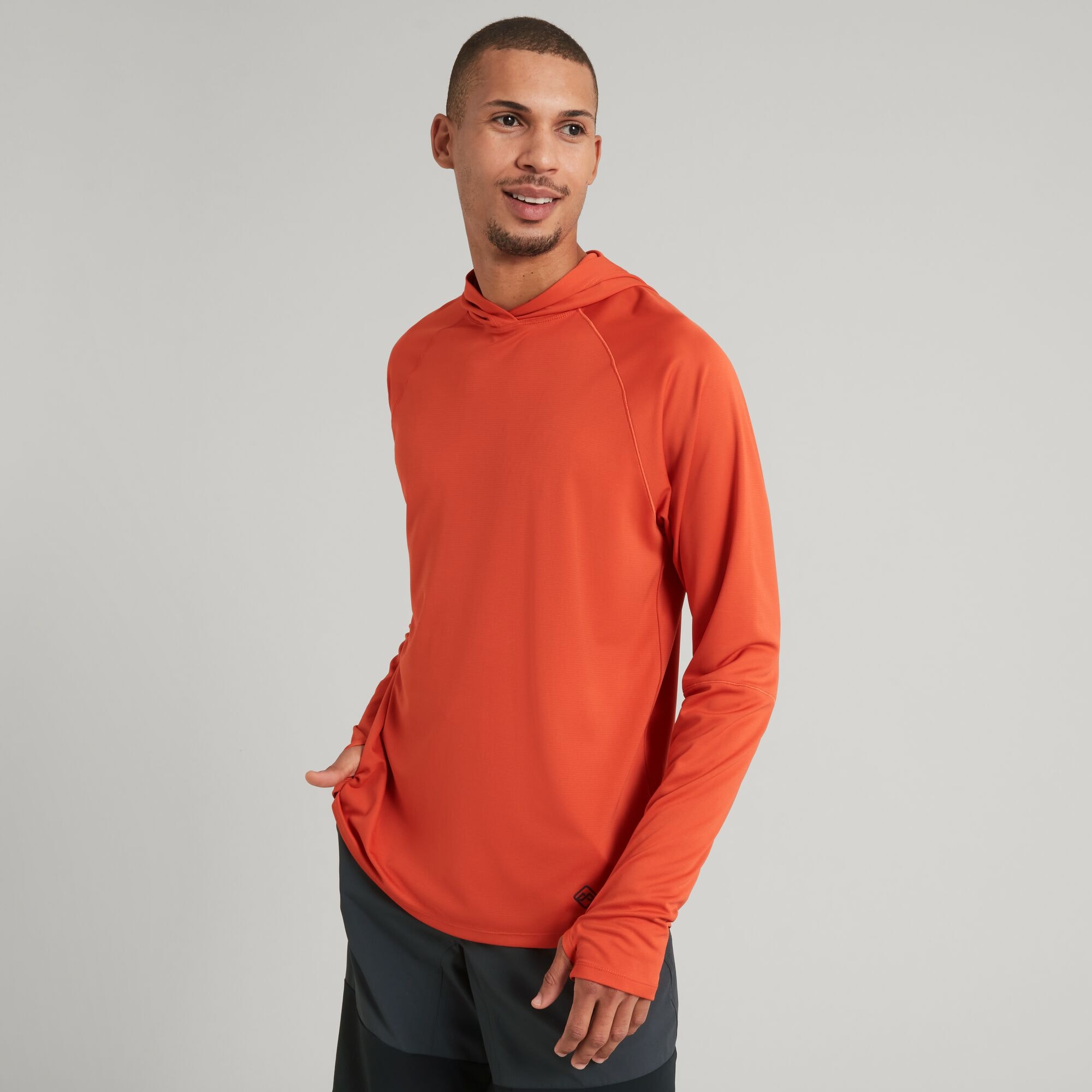 SUN-Stopper Men's Hooded Long Sleeve Top