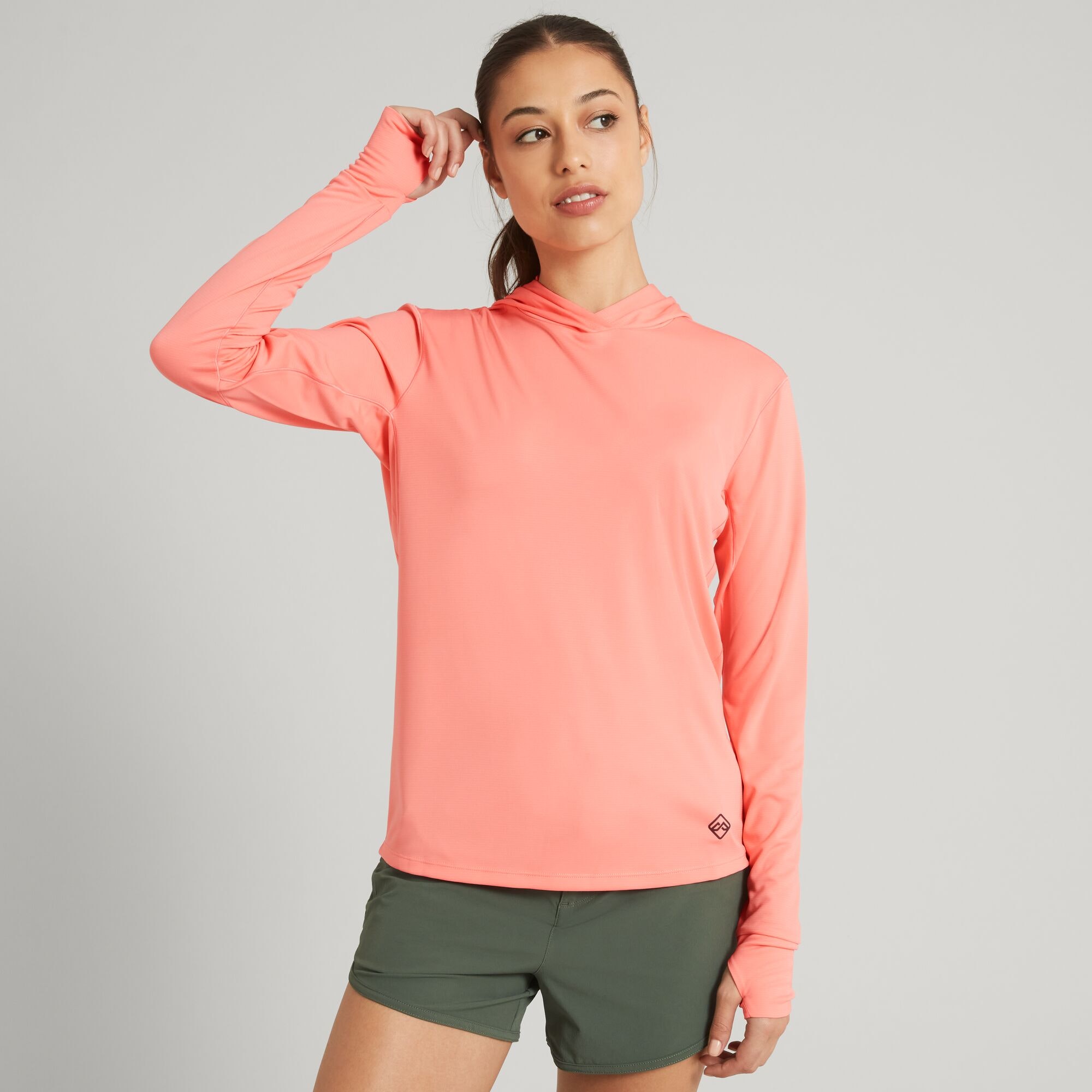 SUN-Stopper Women's Hooded Long Sleeve Top