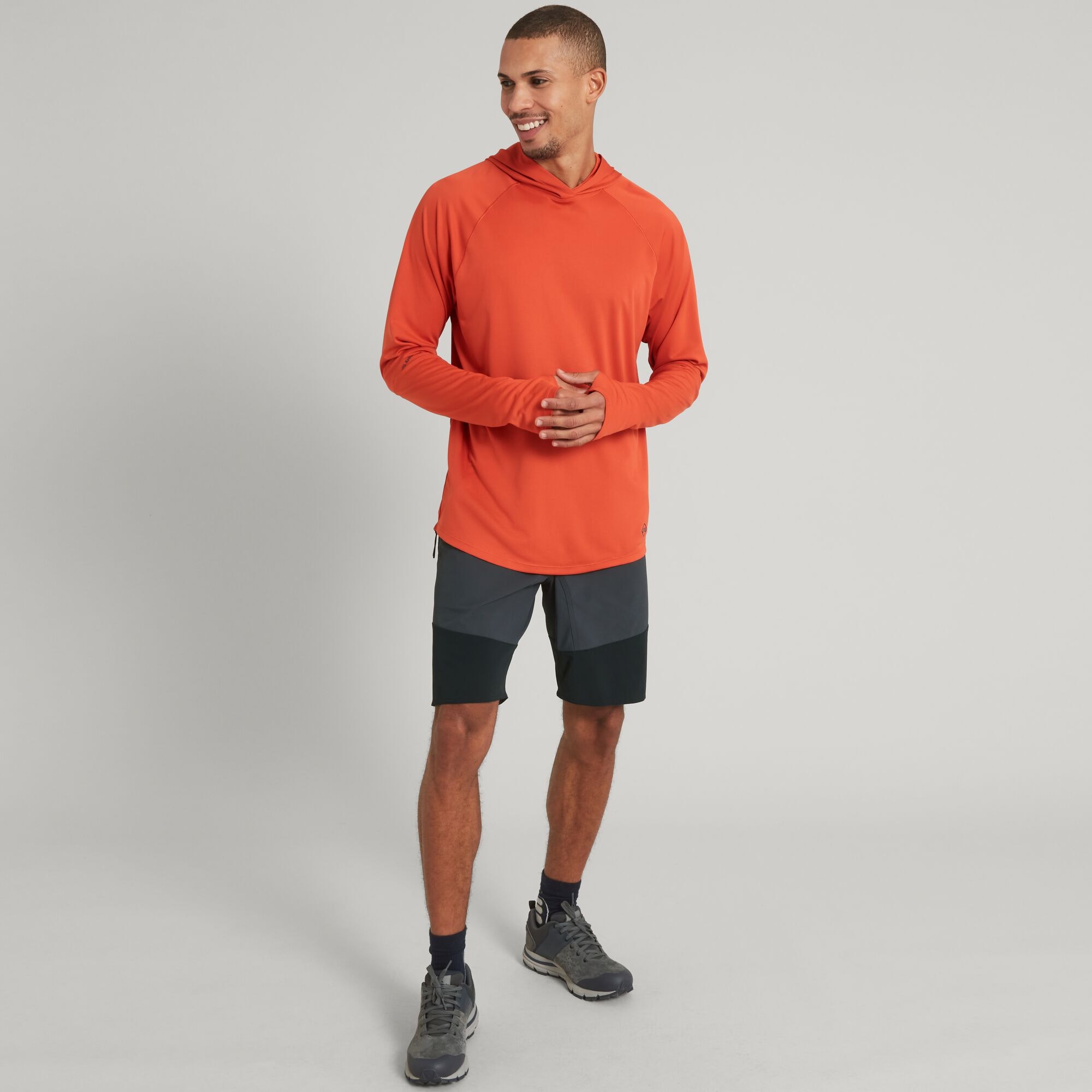 SUN-Stopper Men's Hooded Long Sleeve Top