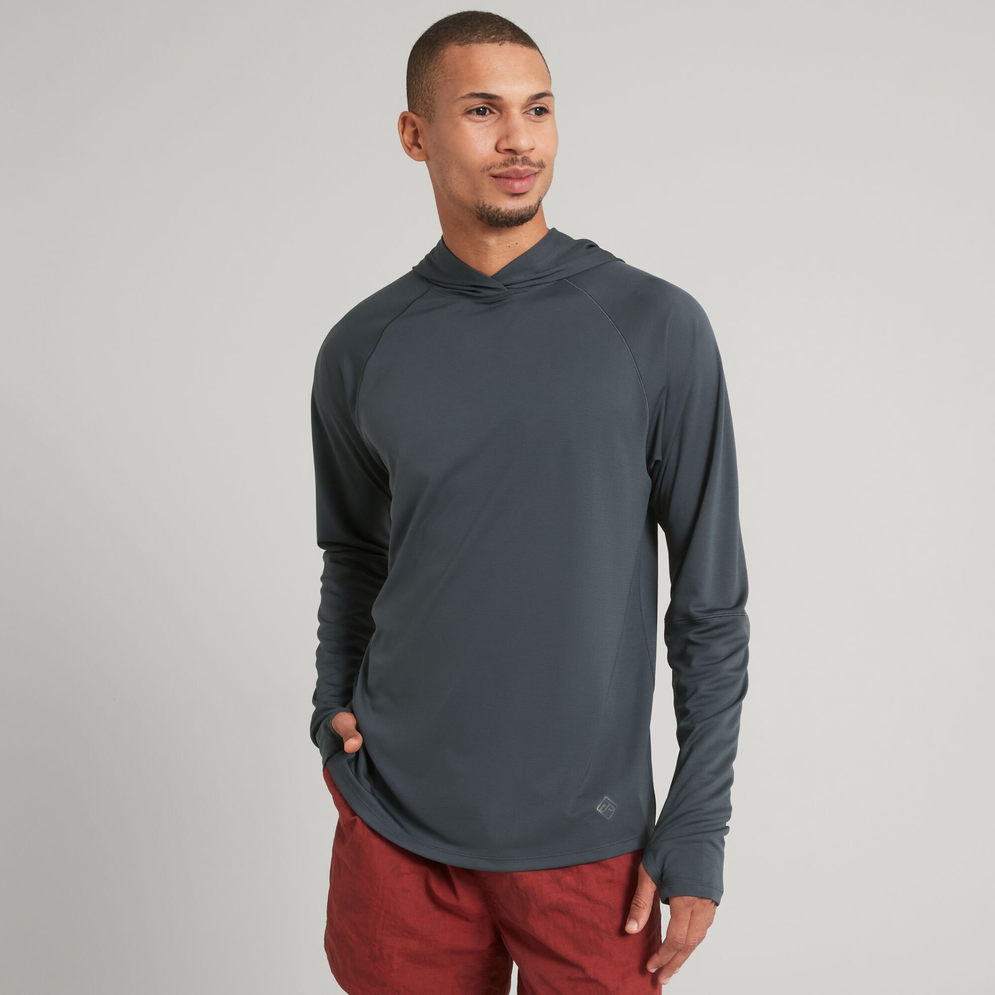 SUN-Stopper Men's Hooded Long Sleeve Top