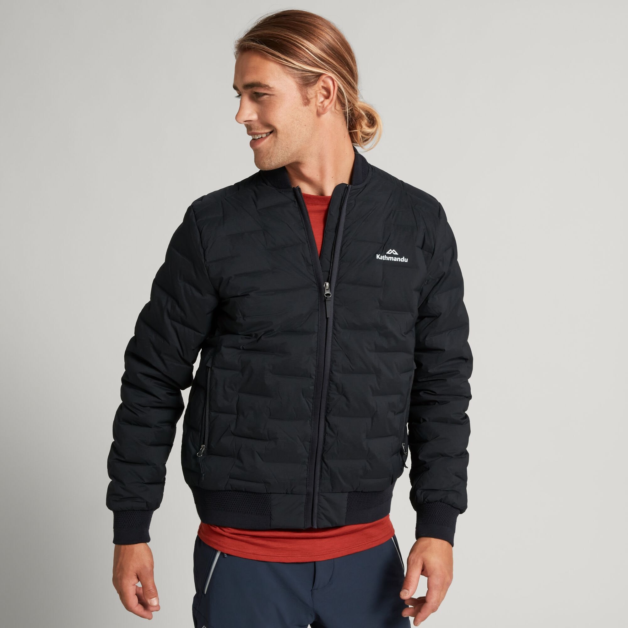 Federate Men's Stretch Down Bomber Jacket