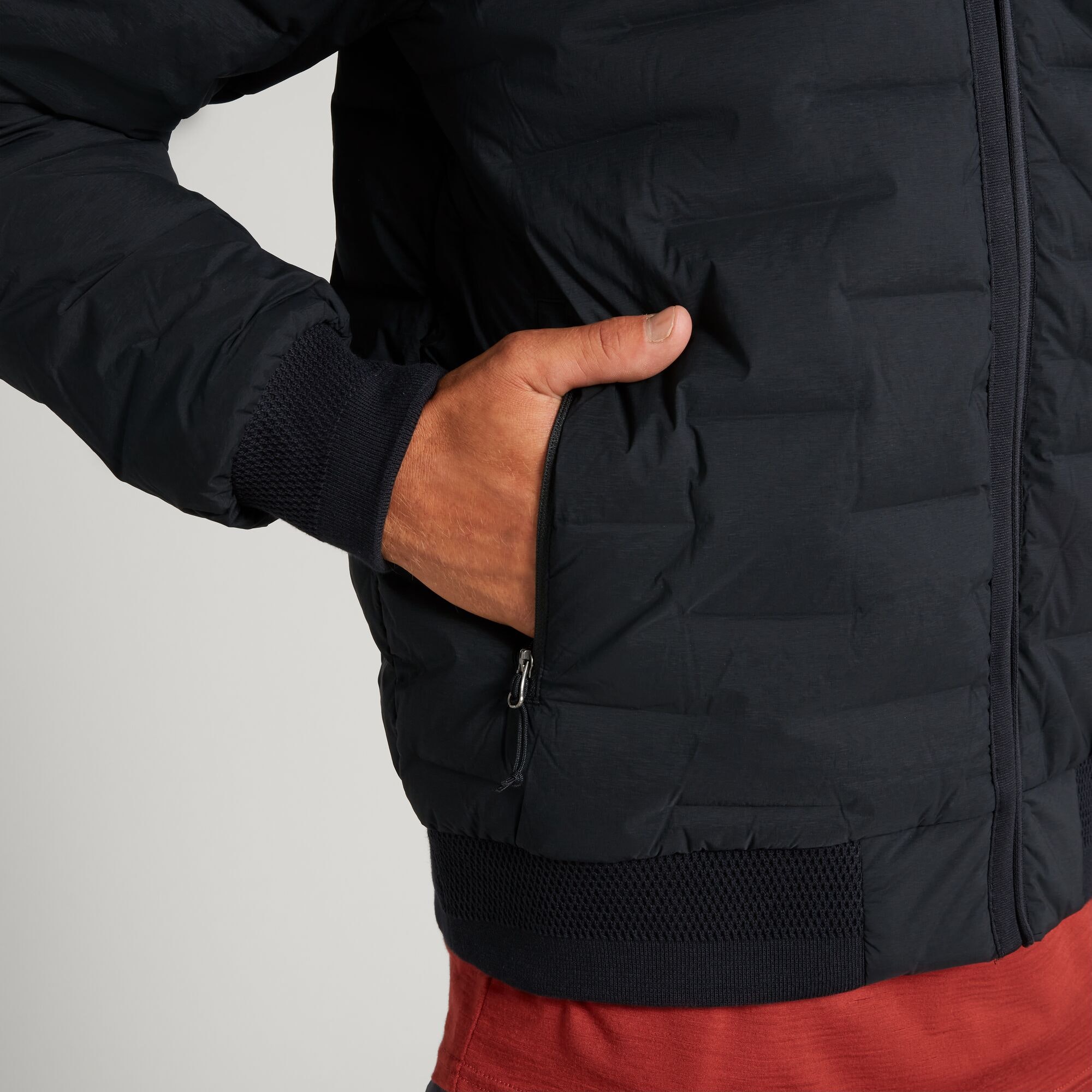 Federate Men's Stretch Down Bomber Jacket