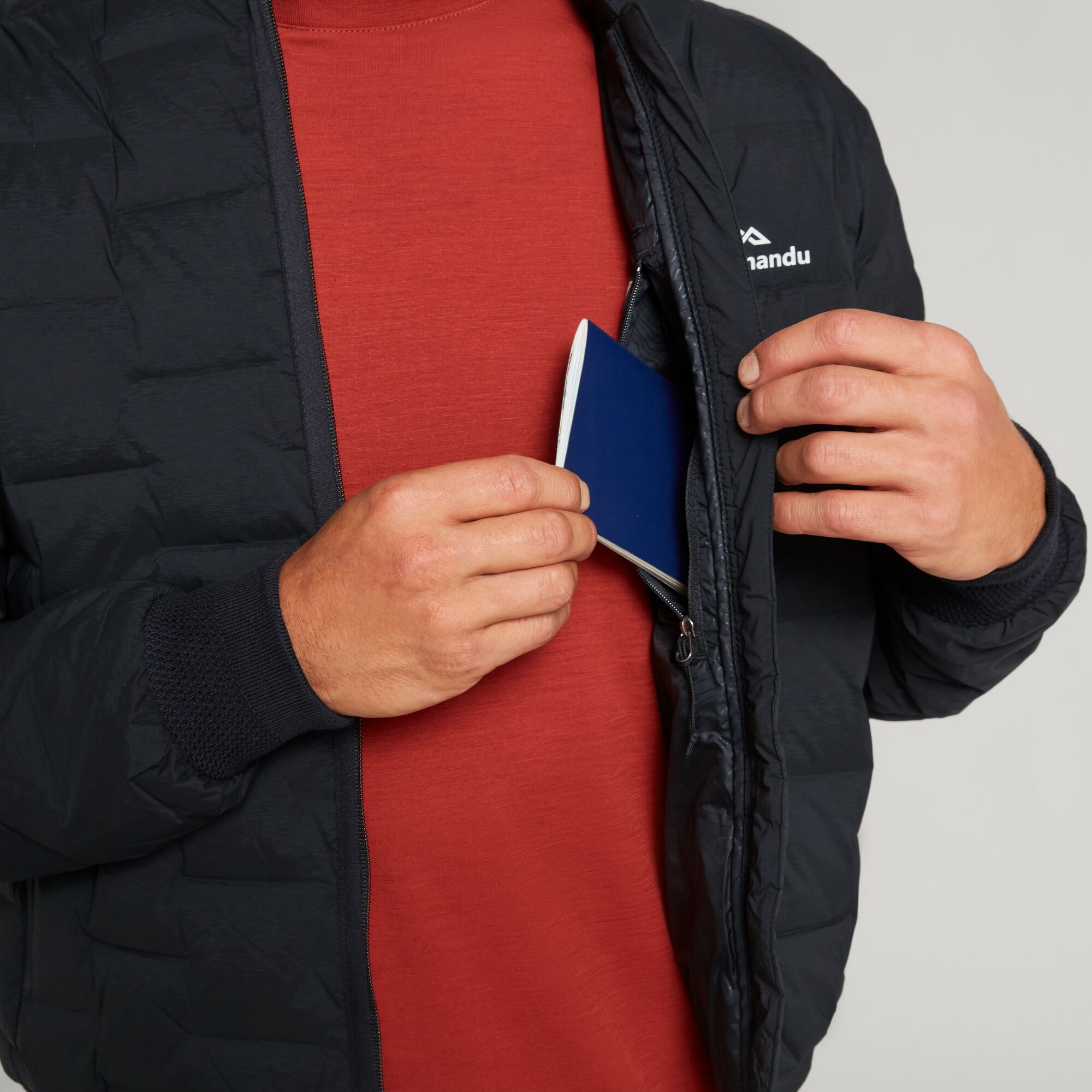 Federate Men's Stretch Down Bomber Jacket