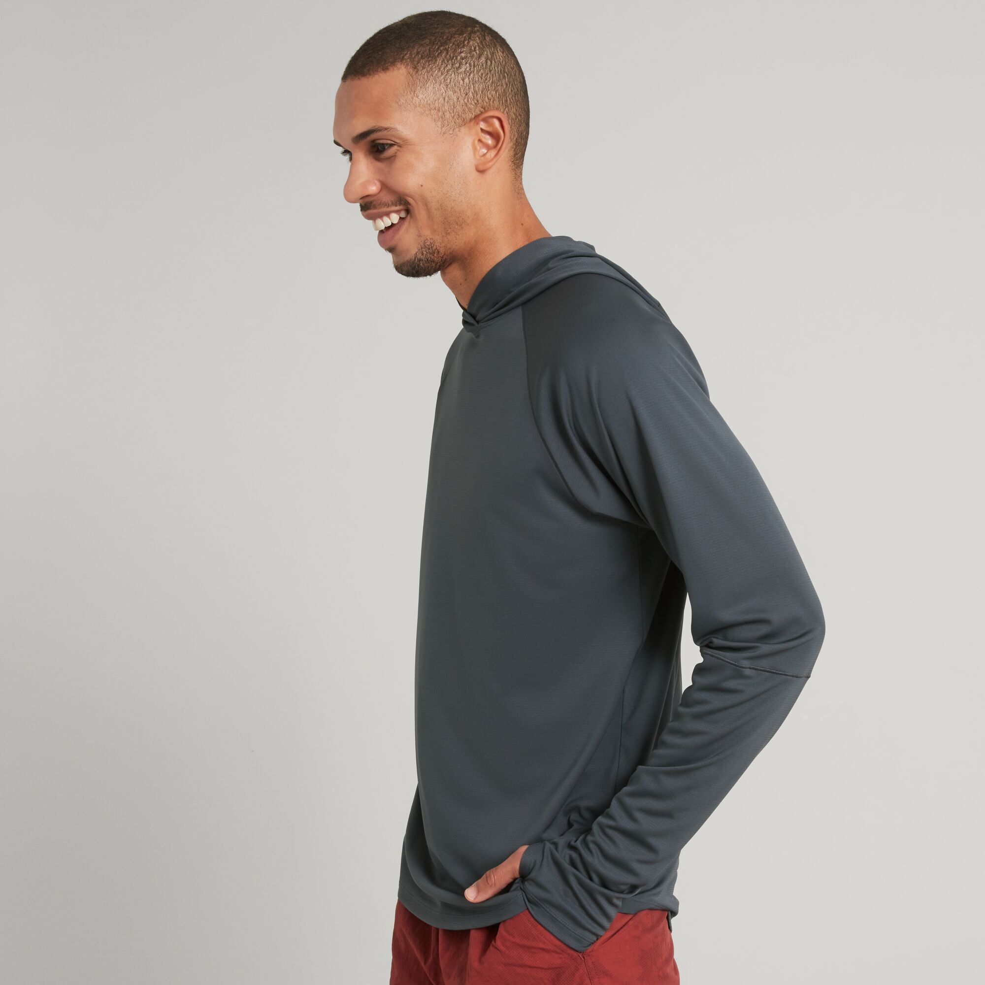 SUN-Stopper Men's Hooded Long Sleeve Top
