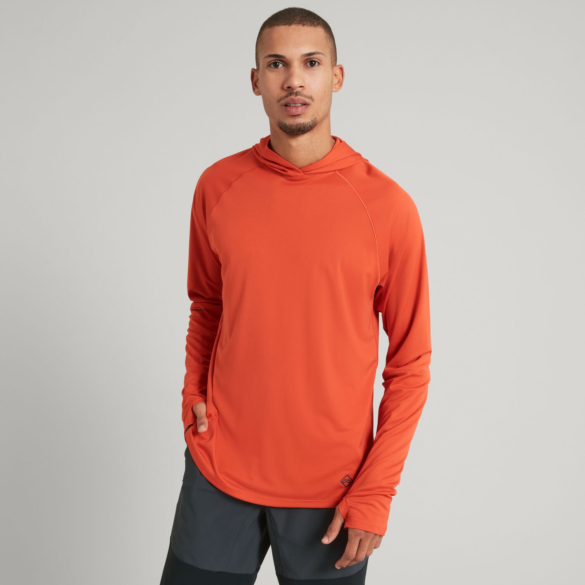 SUN-Stopper Men's Hooded Long Sleeve Top