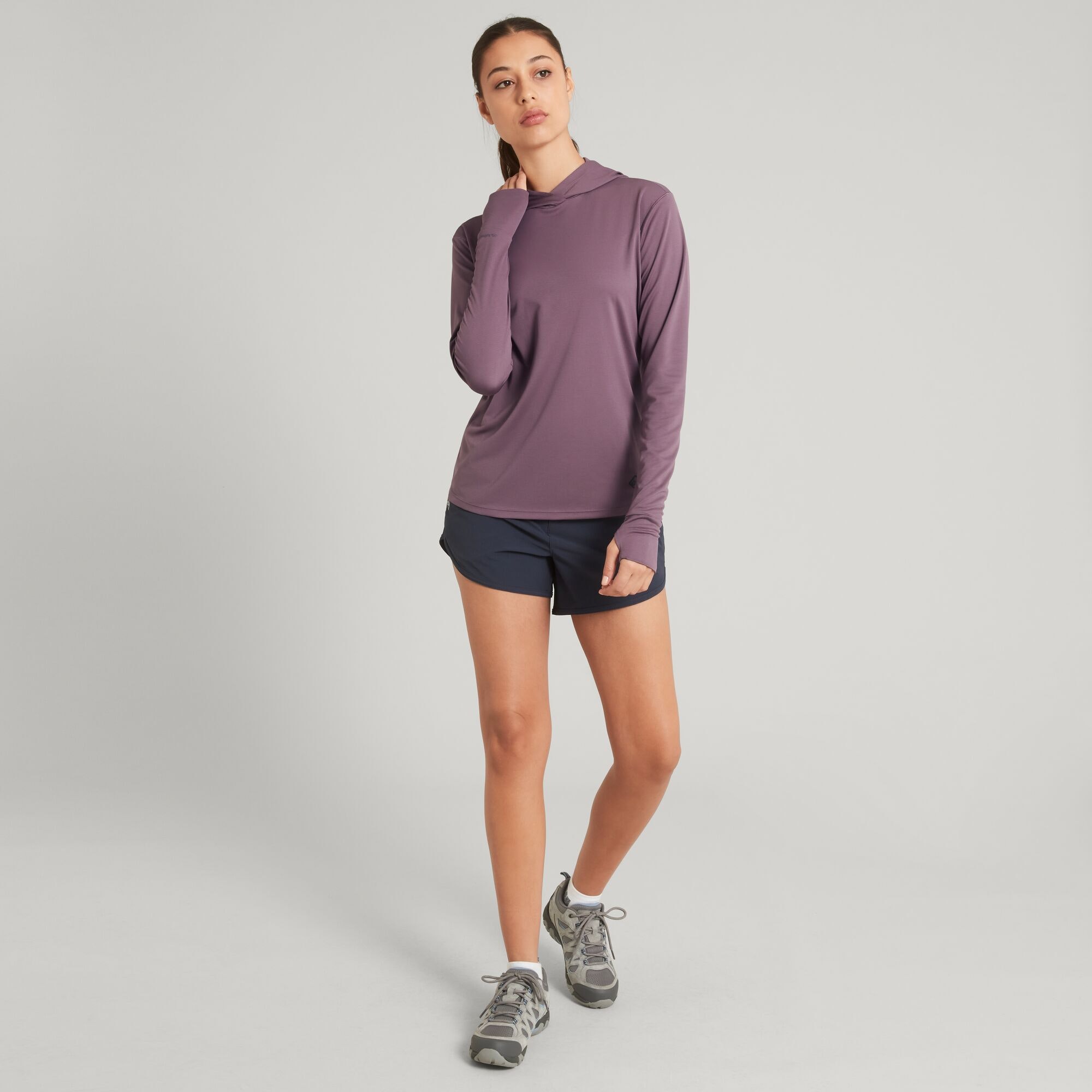 SUN-Stopper Women's Hooded Long Sleeve Top