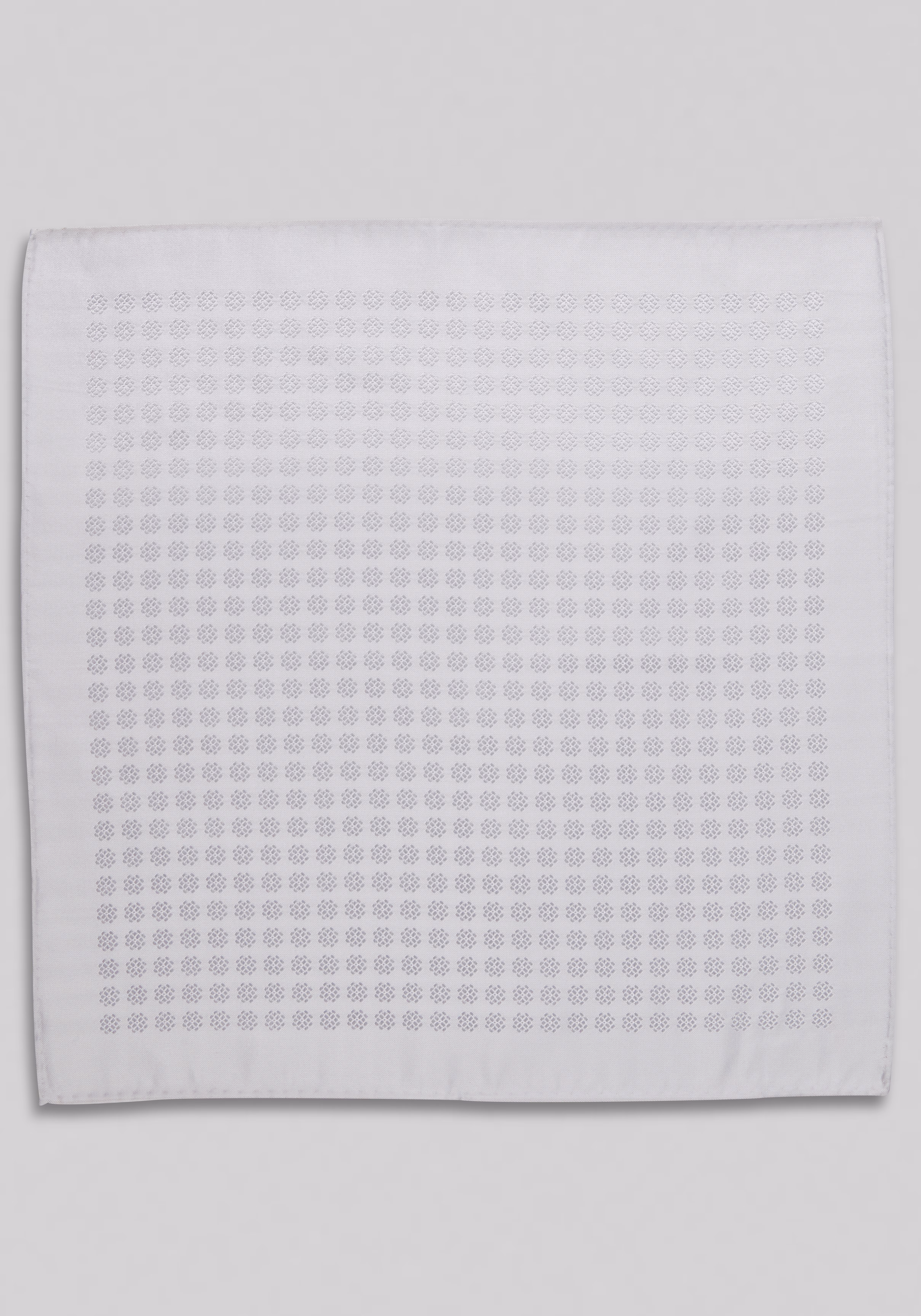 Jos. A. Bank Solid Textured Flower Pocket Square