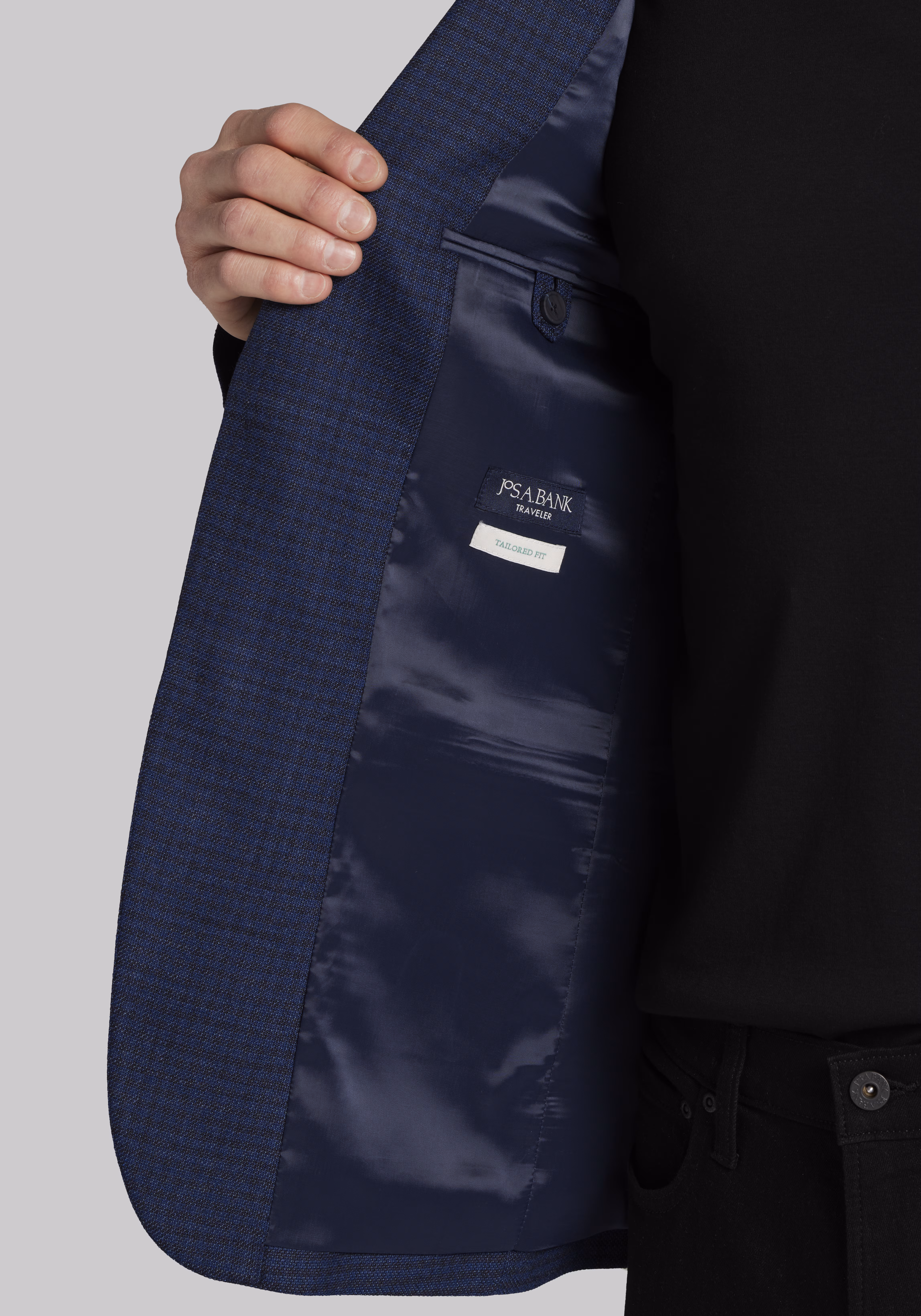 Traveler Collection Tailored Fit Check Sportcoat - Big & Tall