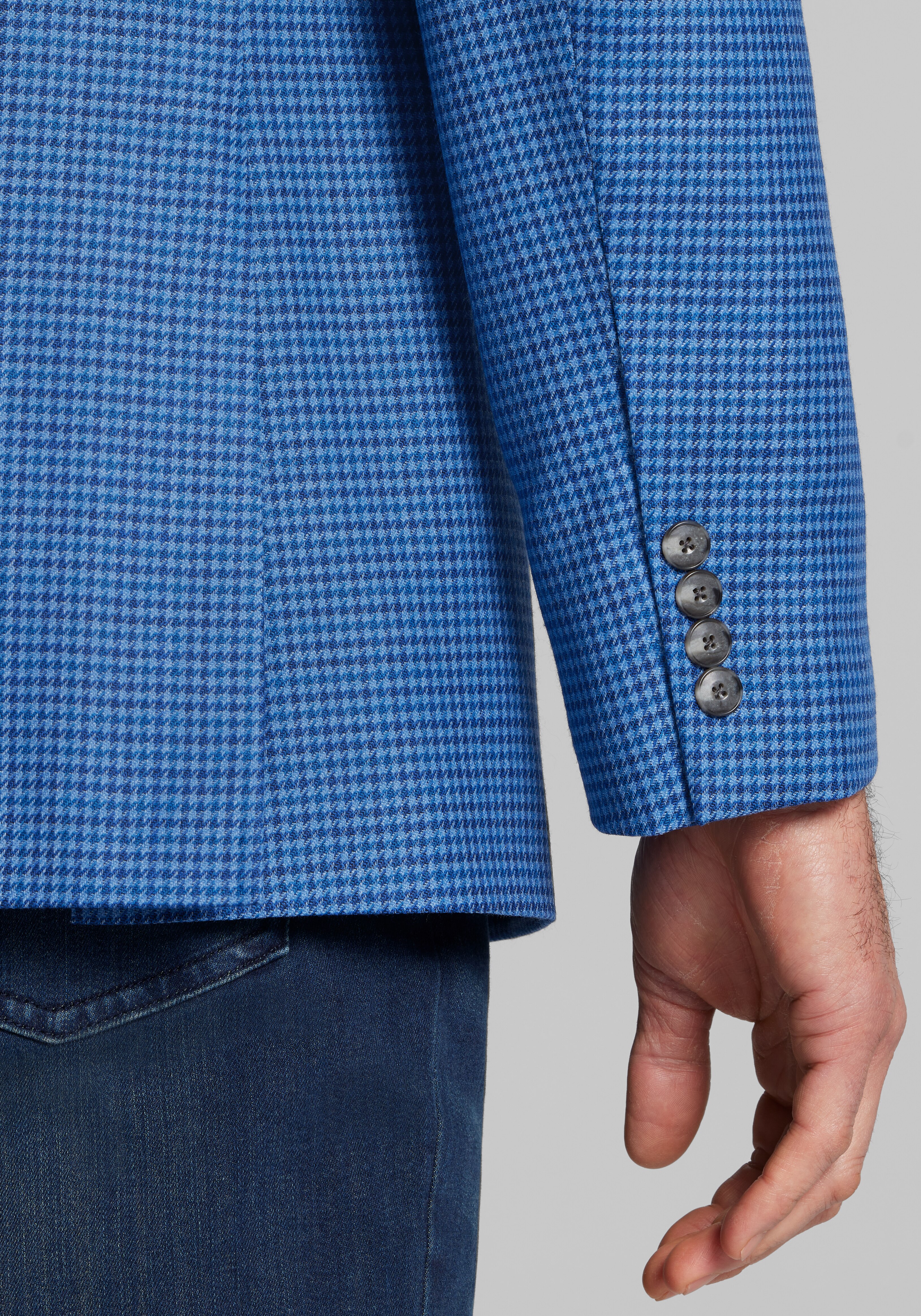 Jos. A. Bank Traditional Fit Shepherd's Check Sportcoat - Big & Tall