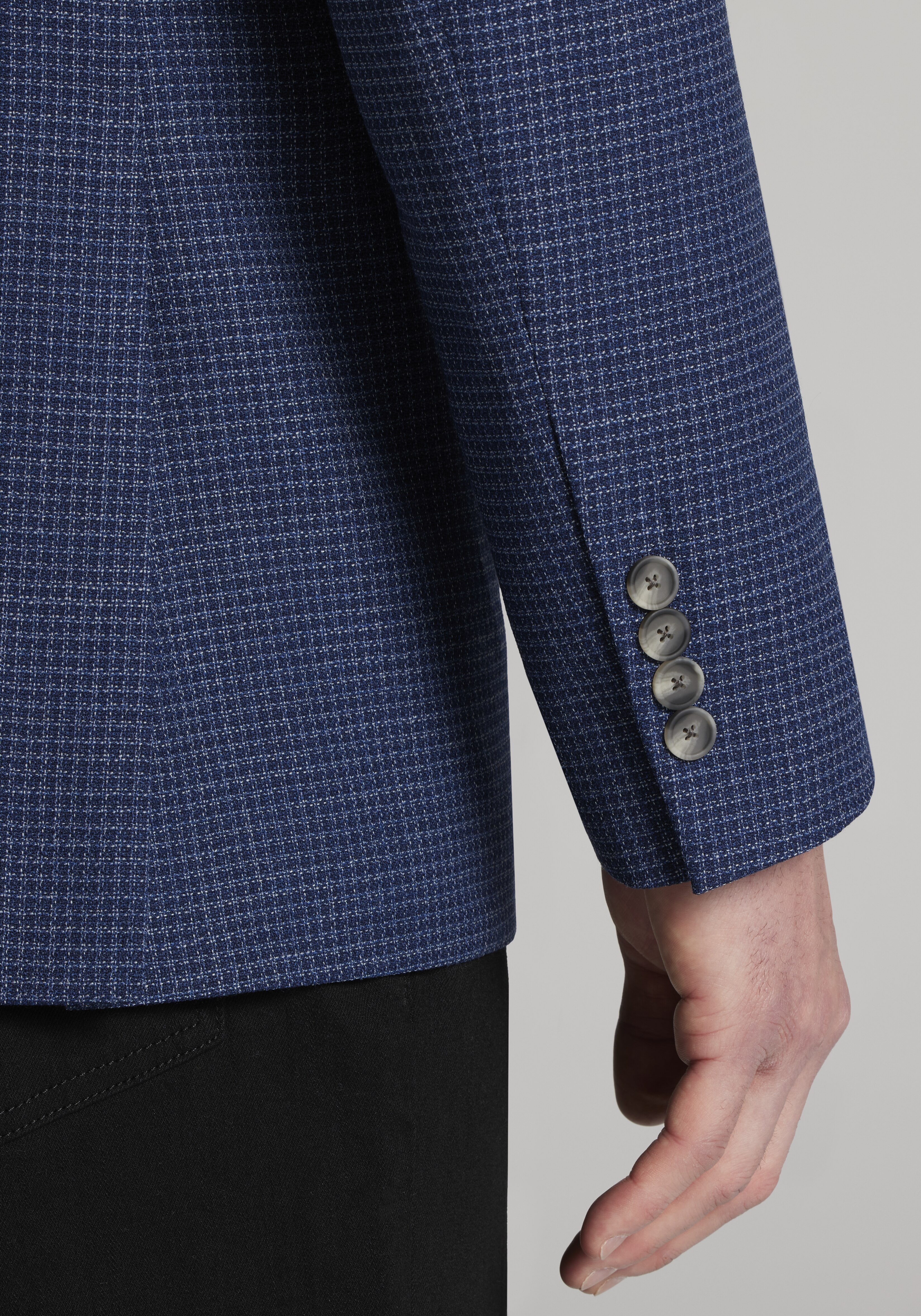 Traveler Collection Tailored Fit Crosshatch Sportcoat - Big & Tall