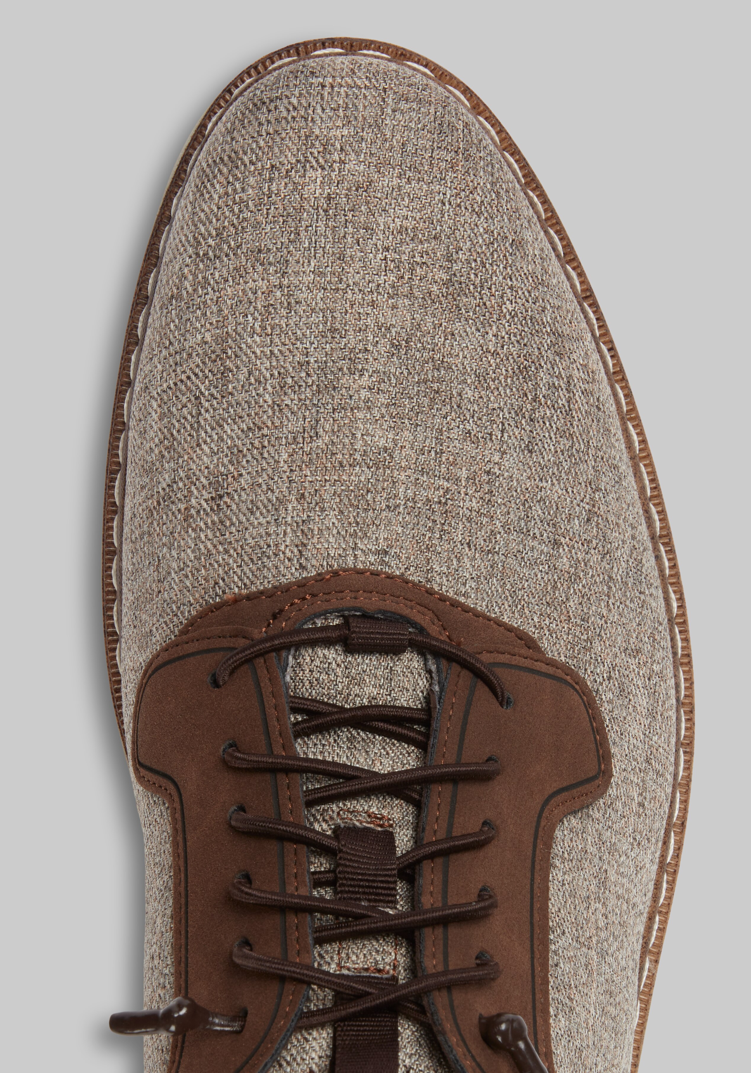 Stacy Adams Scanlan Plain Toe Elastic Lace-Up Shoes