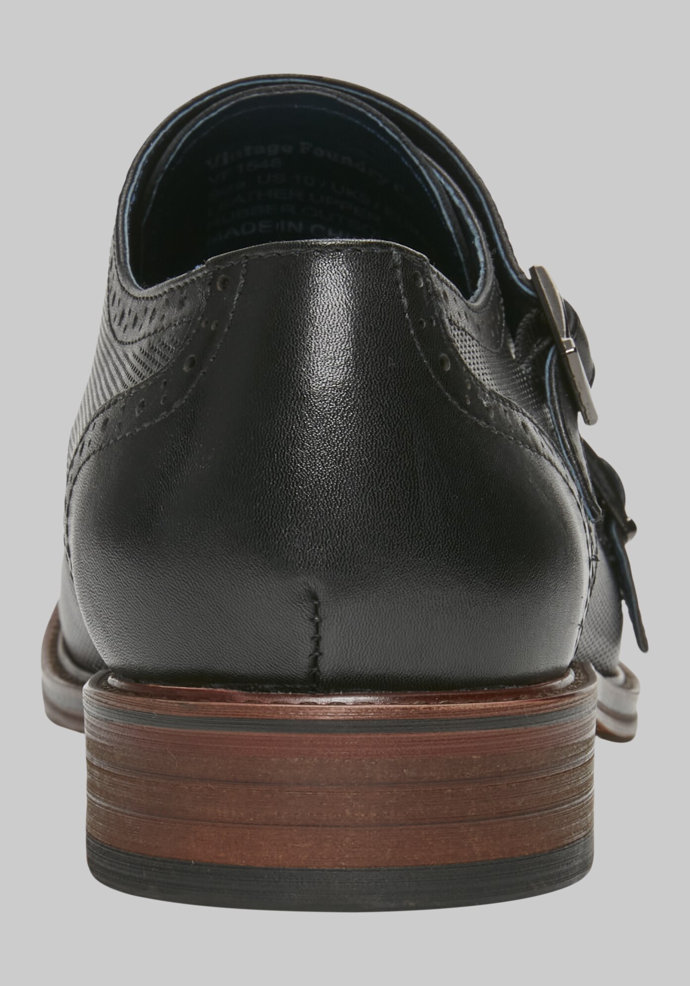 Vintage Foundry Morgan Monk Strap Medallion Cap Toe Dress Shoes