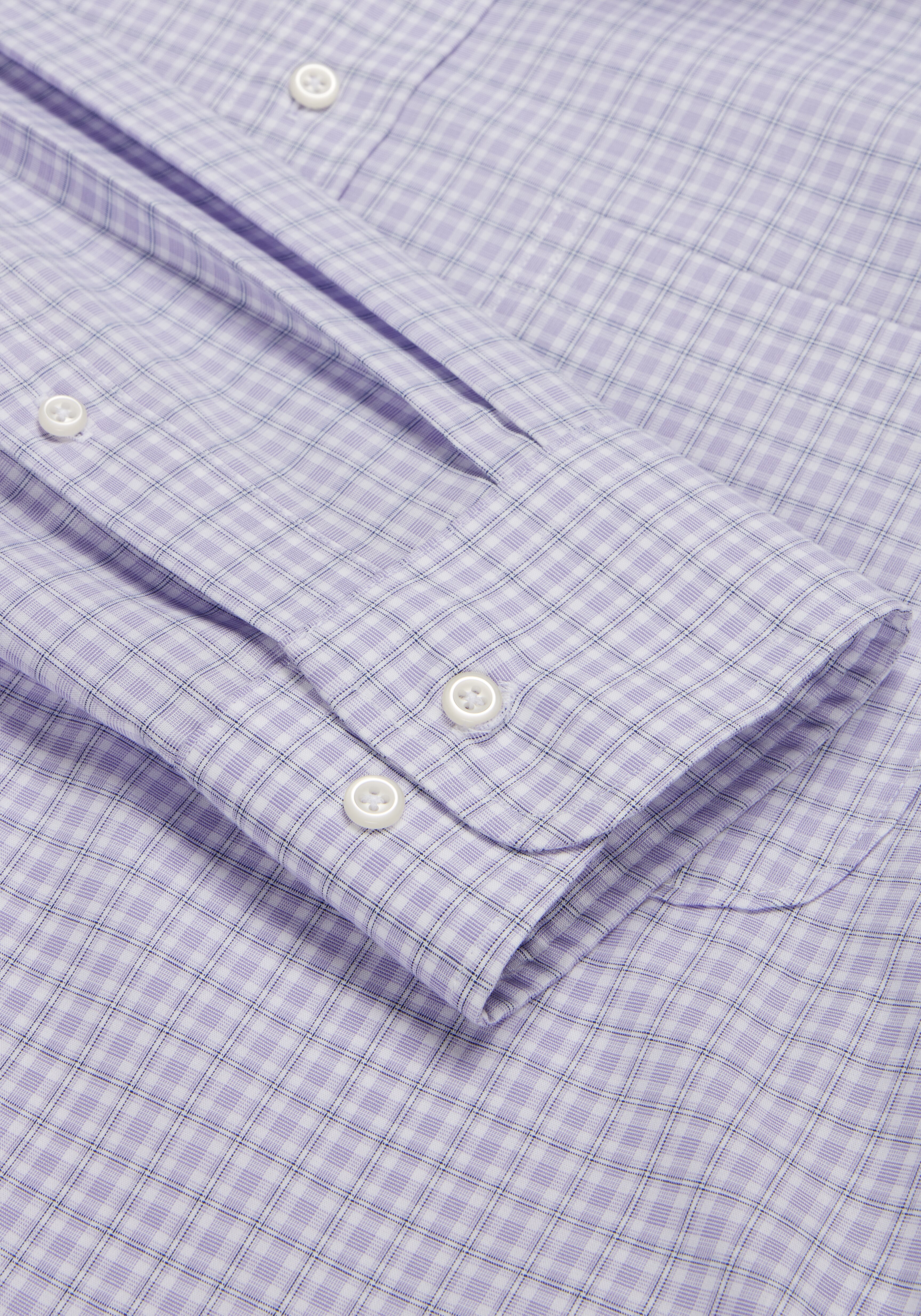 Jos. A. Bank Tailored Fit Spread Collar Plaid Dress Shirt