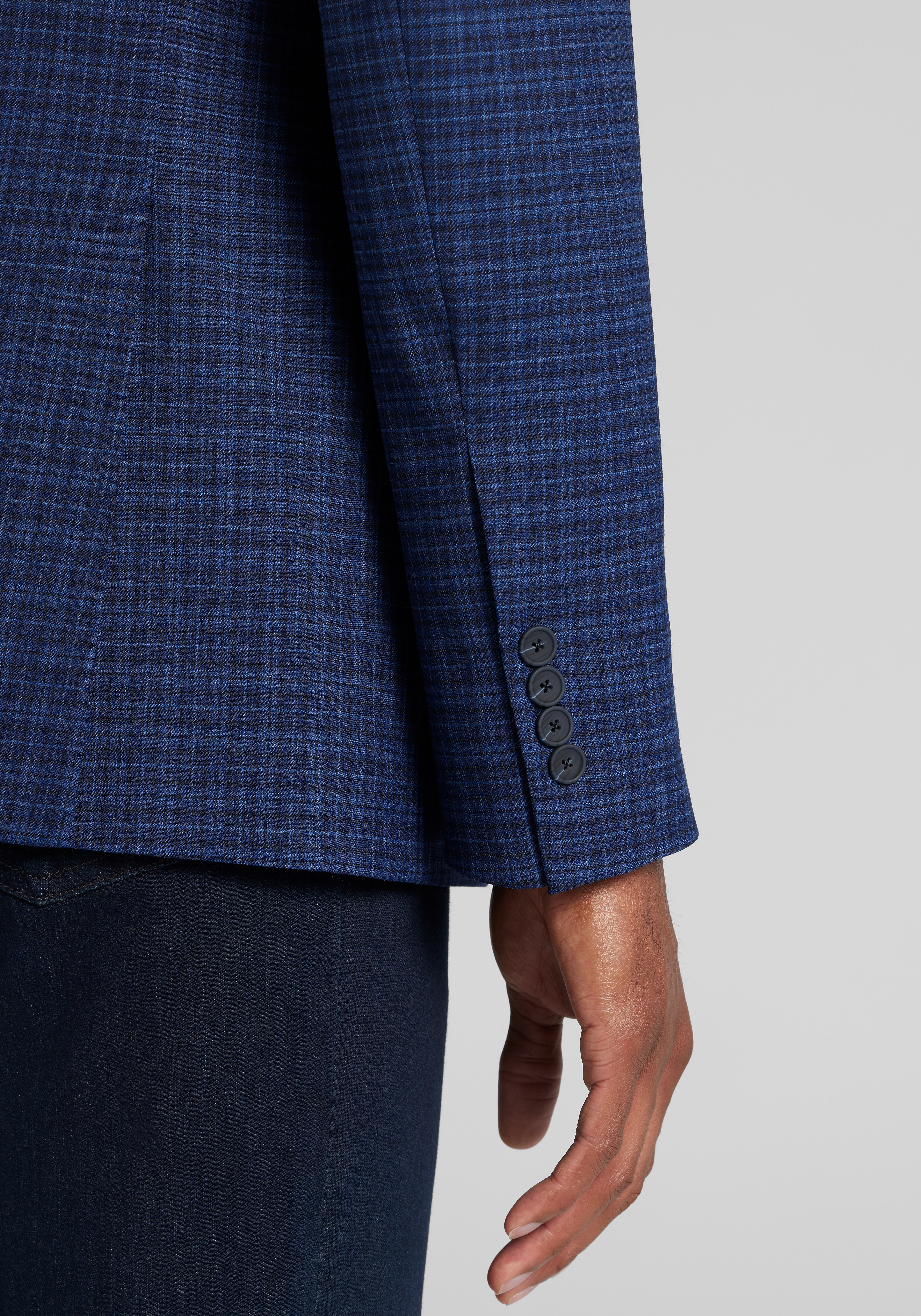 Traveler Tailored Fit Small Plaid Sportcoat