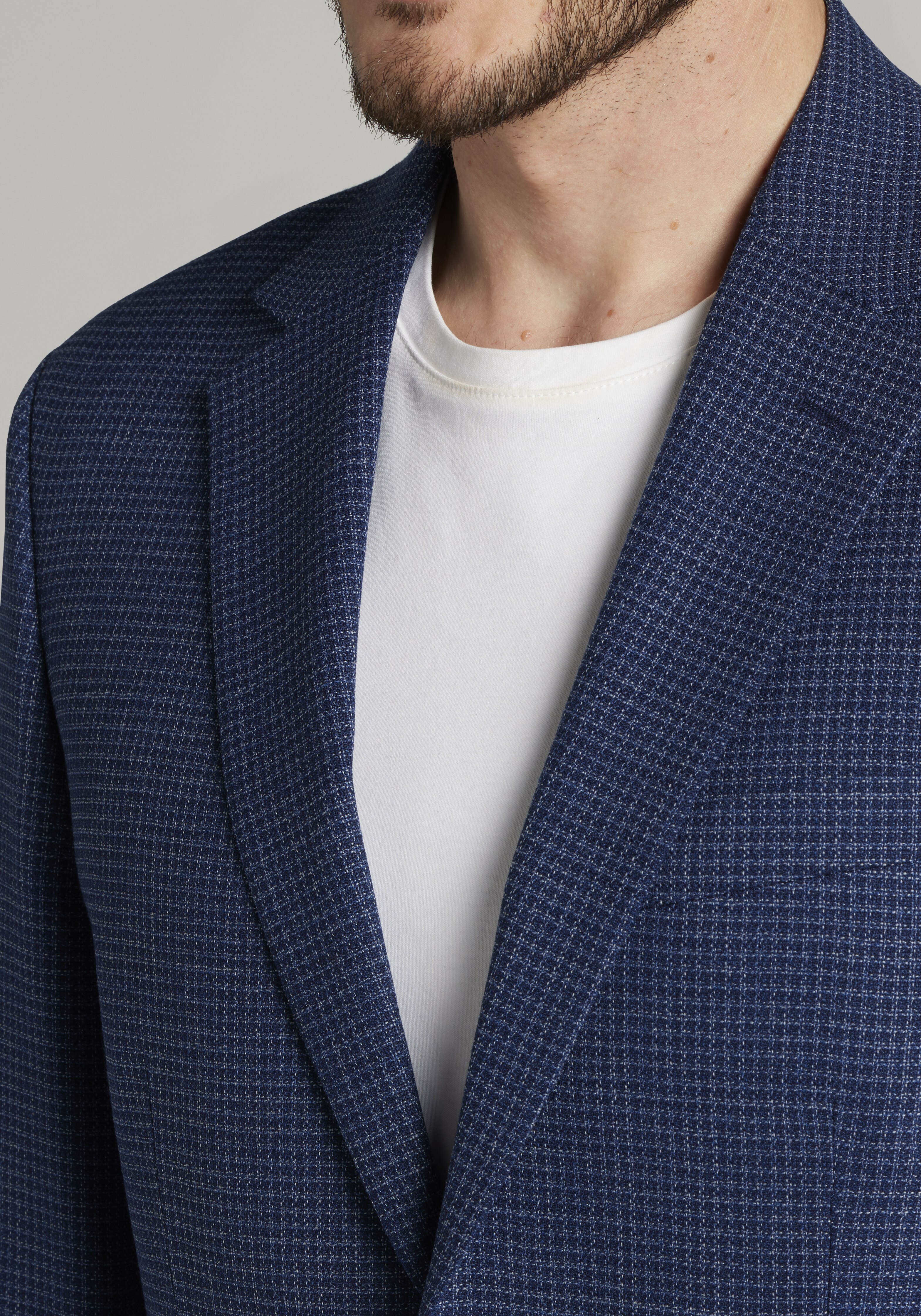 Traveler Collection Tailored Fit Crosshatch Sportcoat - Big & Tall