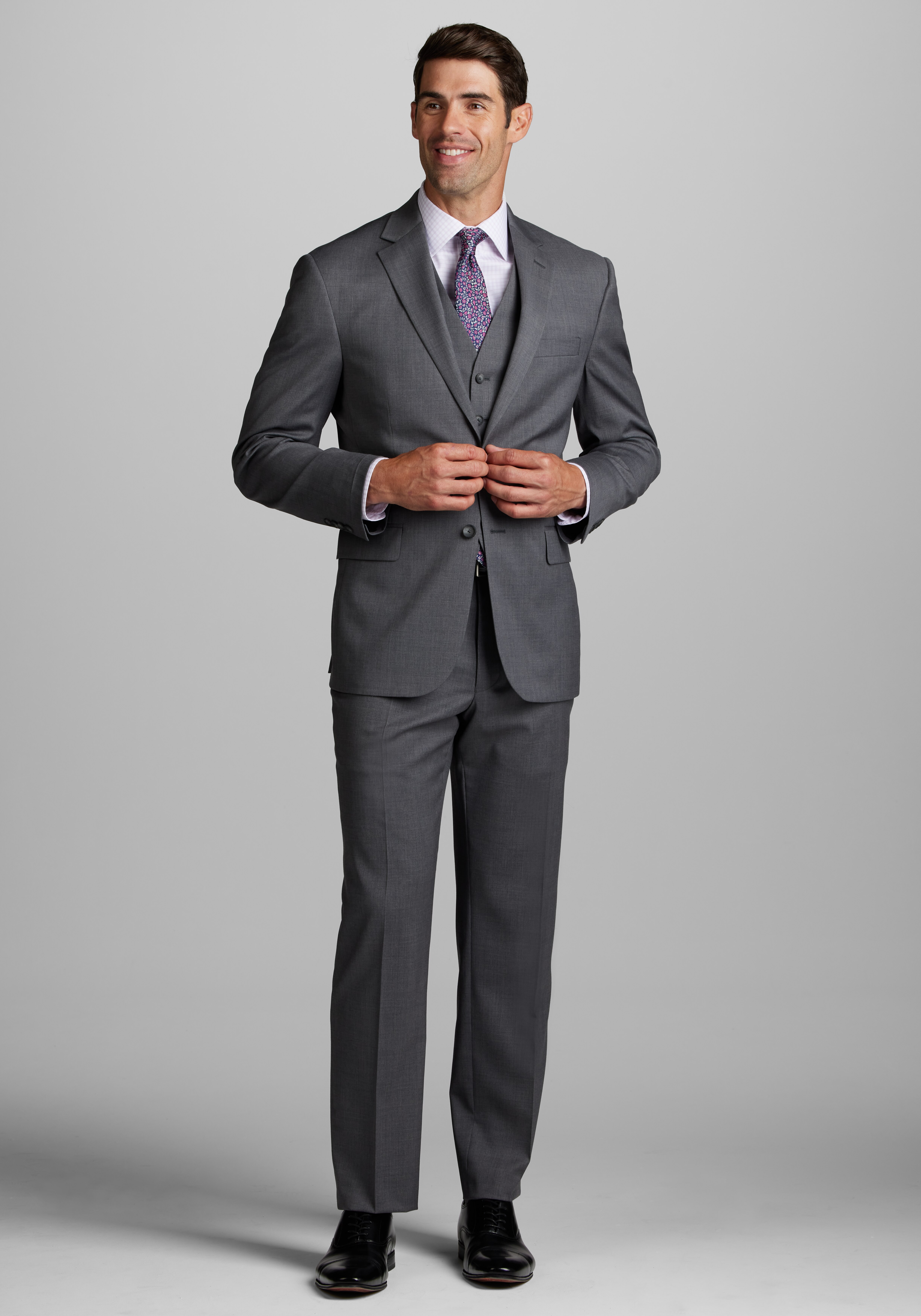 Traveler Performance Collection Tailored Fit Wool Blend Suit
