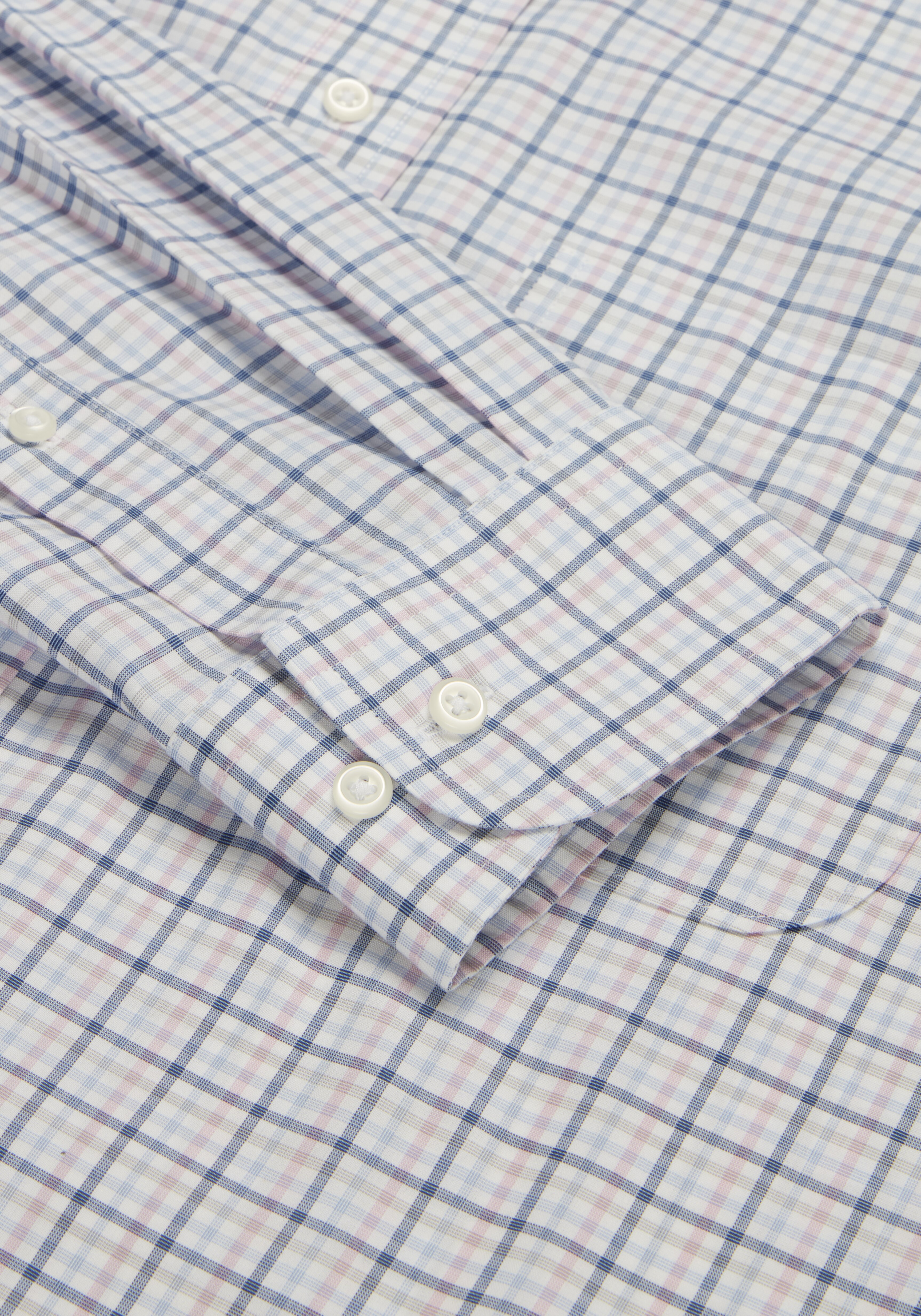 Traveler Collection Tailored Fit Button-Down Collar Plaid Dress Shirt